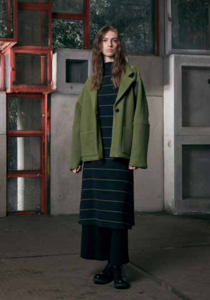 Neirami Long A-Line Dress Olive