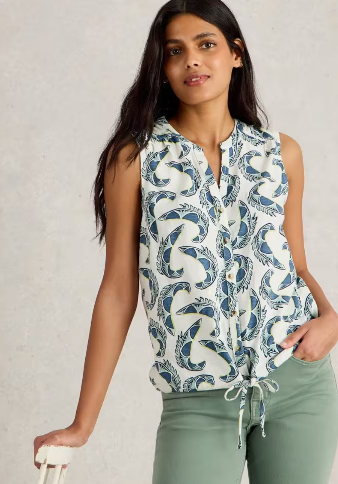 White Stuff Tulip Sleeveless Shirt