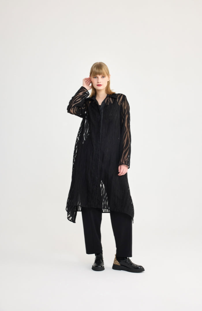 Luukaa Linea Sheer Pattern Shirt