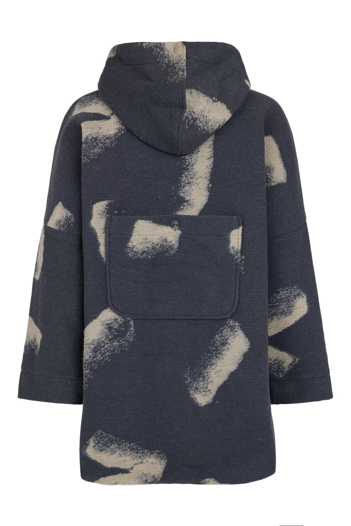 Noen Hooded Wool Jacket 87211 Dark grey