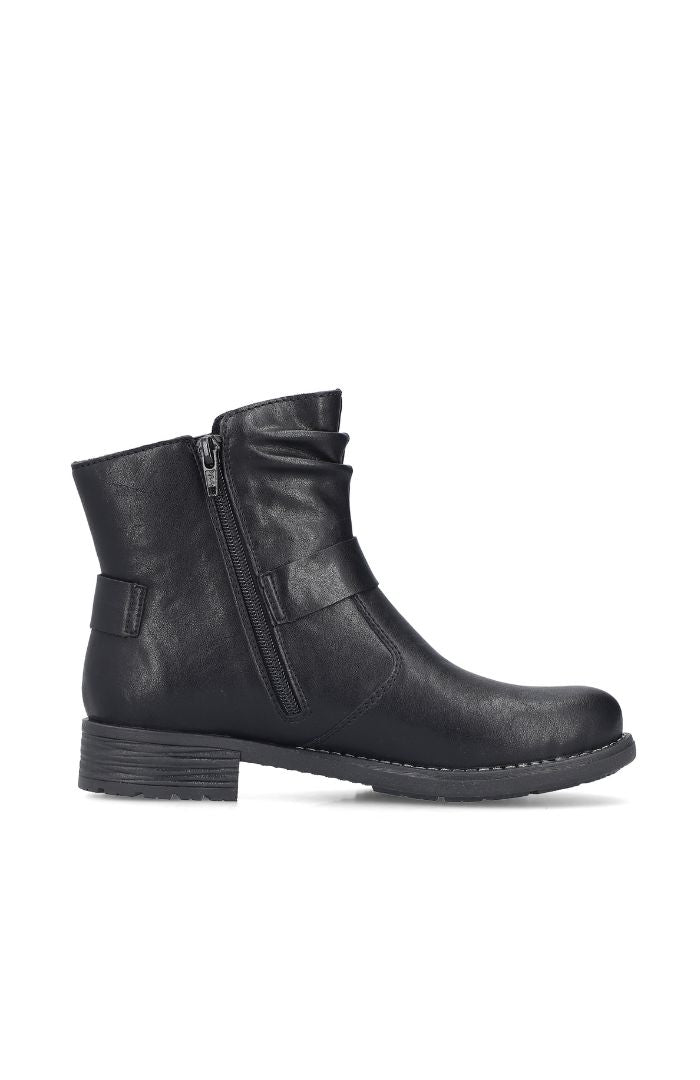Rieker 79462-00 Buckle Boot Black