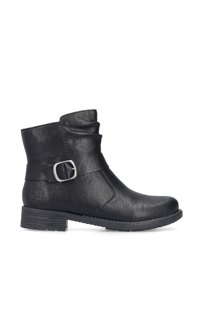 Rieker 79462-00 Buckle Boot Black