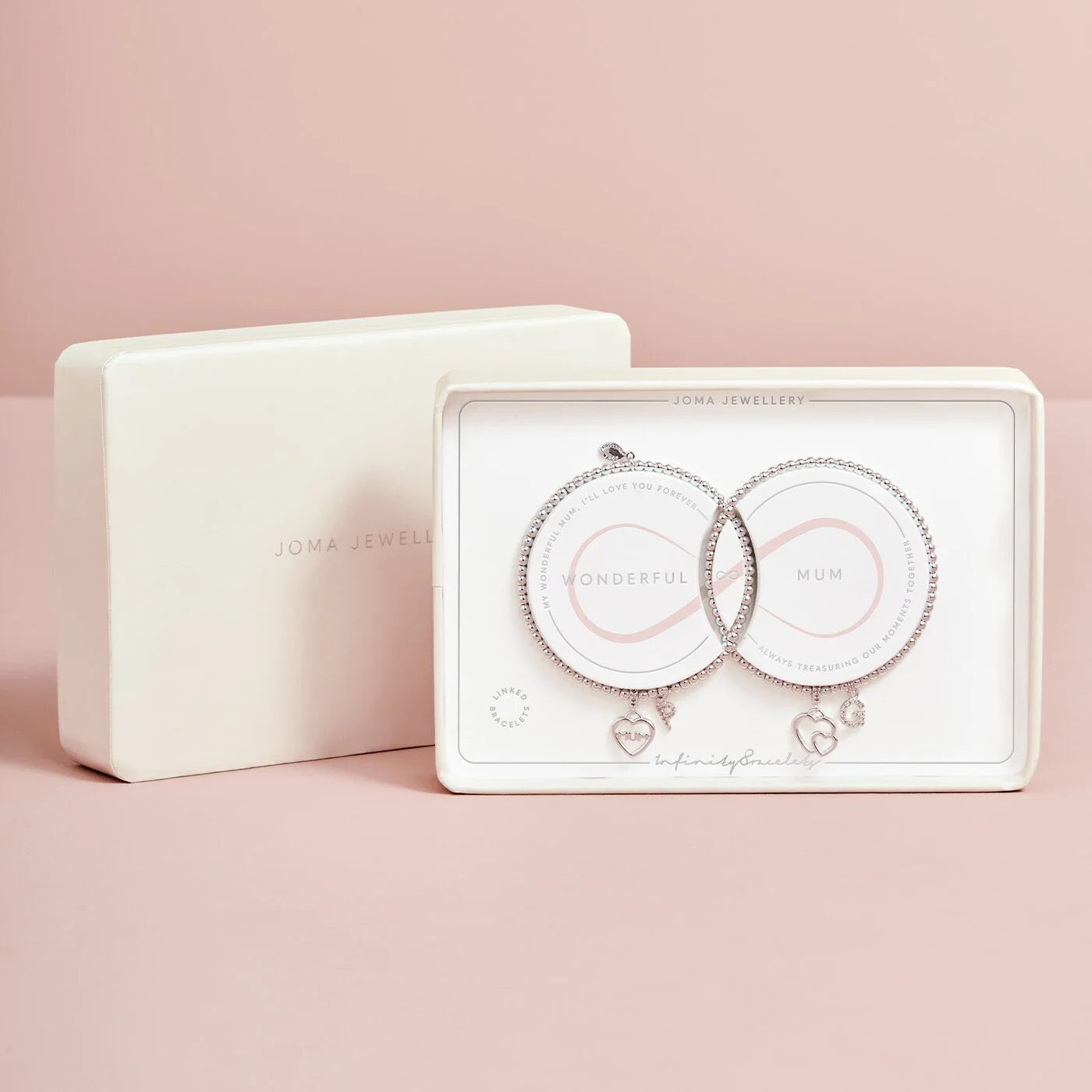 Joma Jewellery Infinity Bracelet ' Wonderful Mum ' Linked