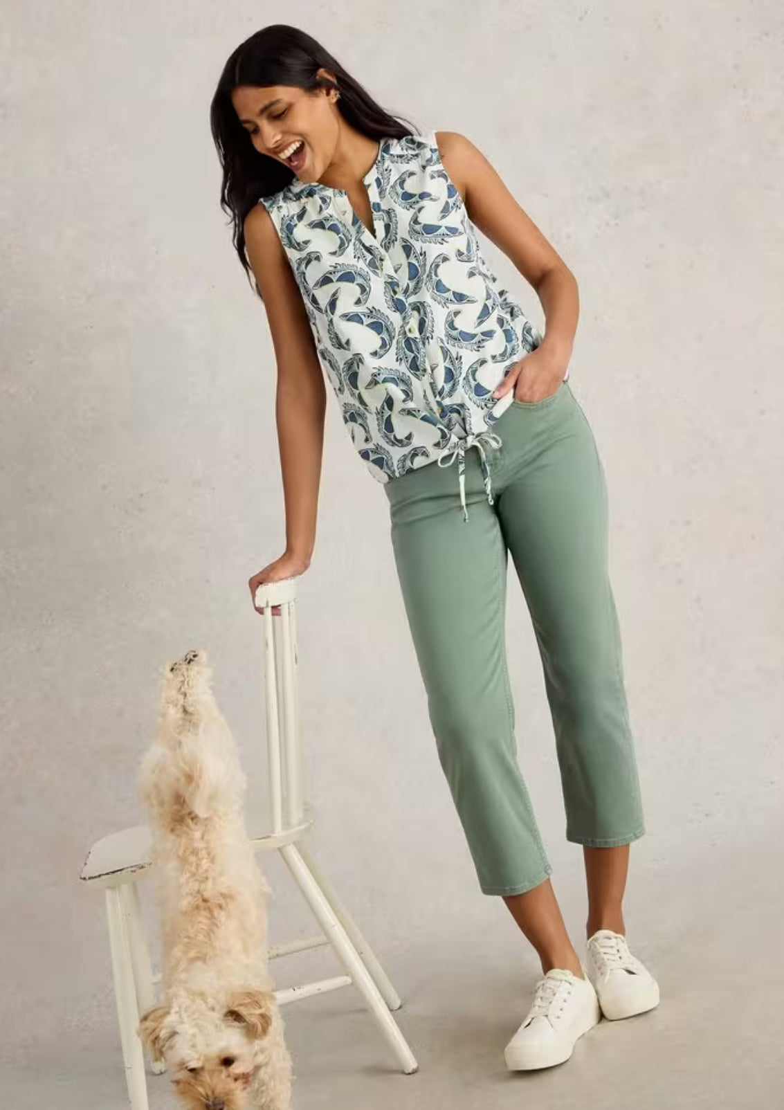 White Stuff Tulip Sleeveless Shirt