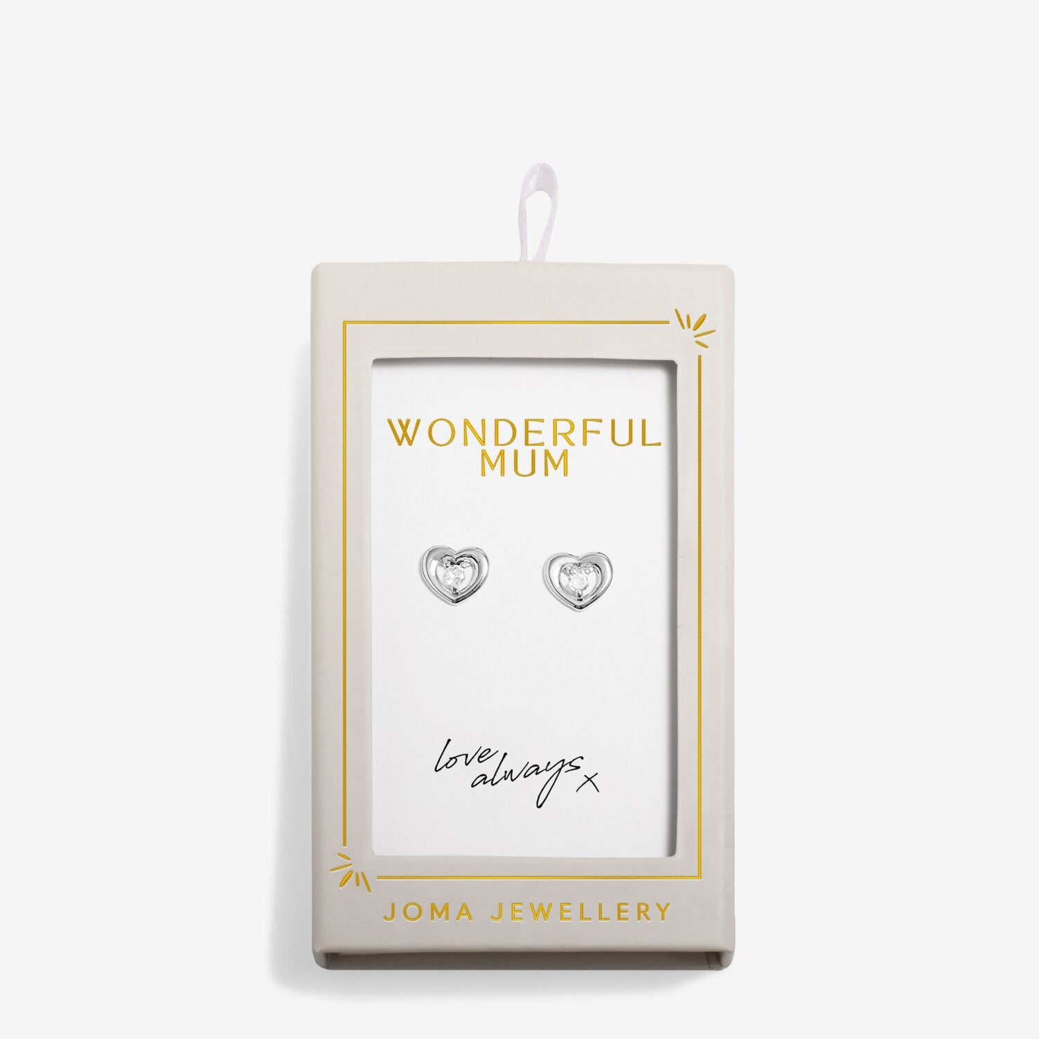 Joma Jewellery Stud Earrings Moments To Shine 'Wonderful Mum'