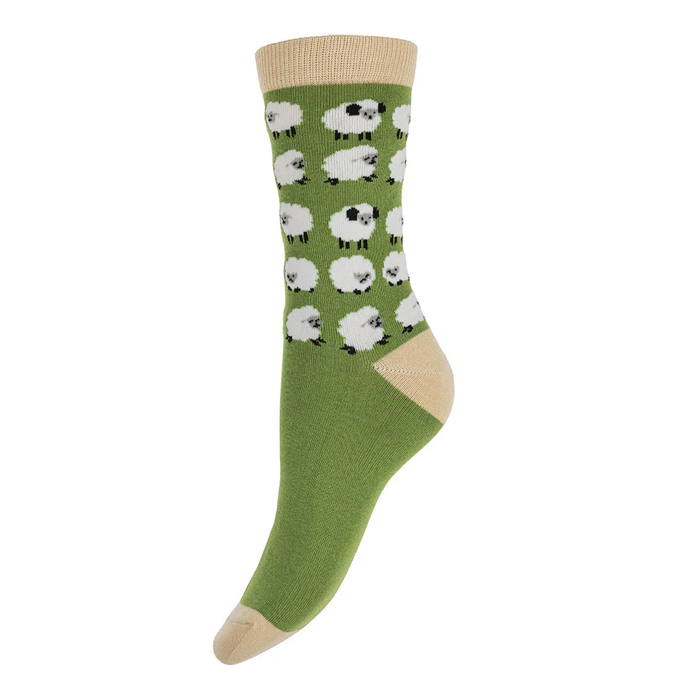 Gemjar Flock of Sheep Bamboo socks