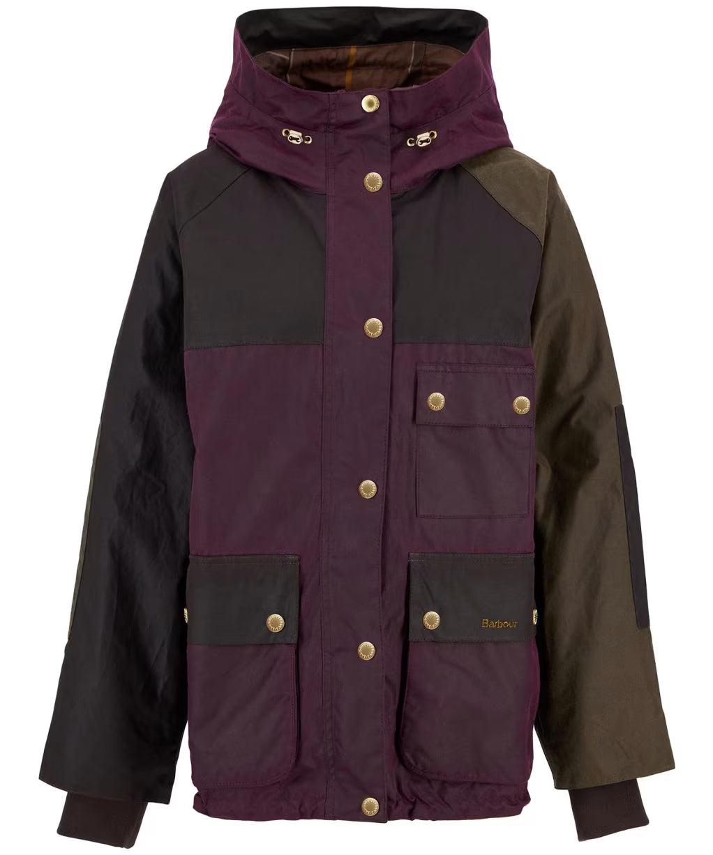 BarbourBarbour Keeley Wax Jacket MerlotClothingMerlot - Blue Water Clothing