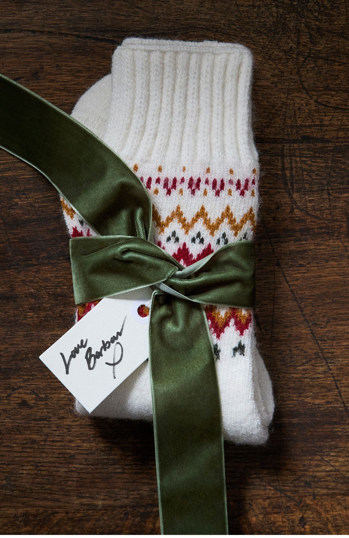 Barbour Kingsford Fair Isle Sock Cloud