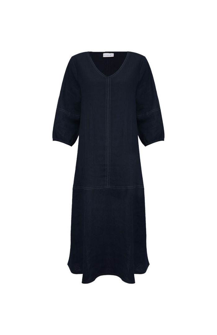 Foil Stitch & Shout Dress Midnight