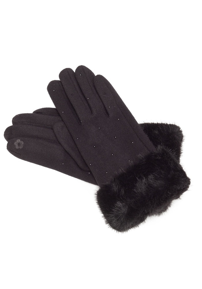 Elie Beaumont Gloves Fur Cuff Dia