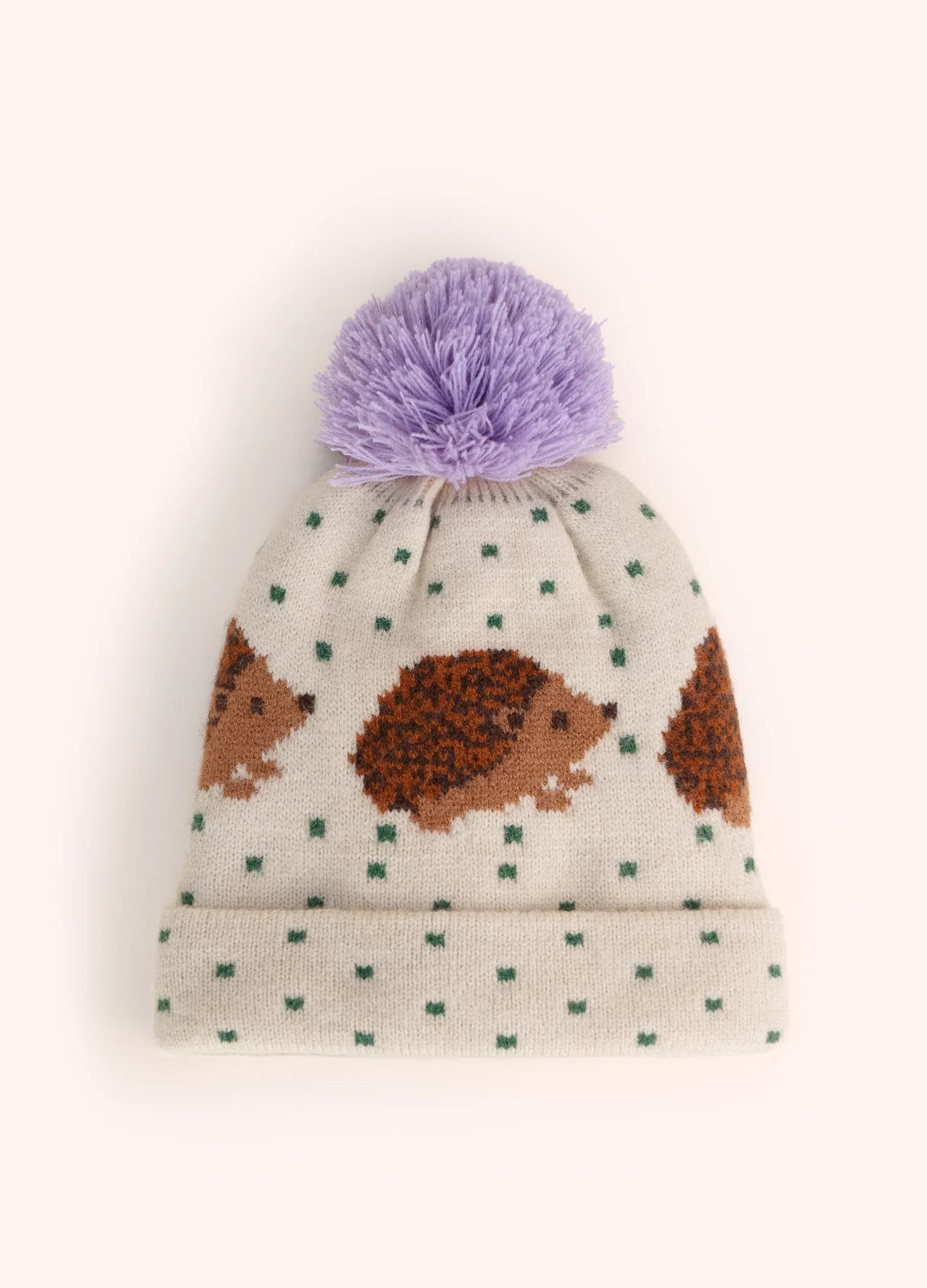 Powder AW26 Kid's Hedgehog Hat in Cream