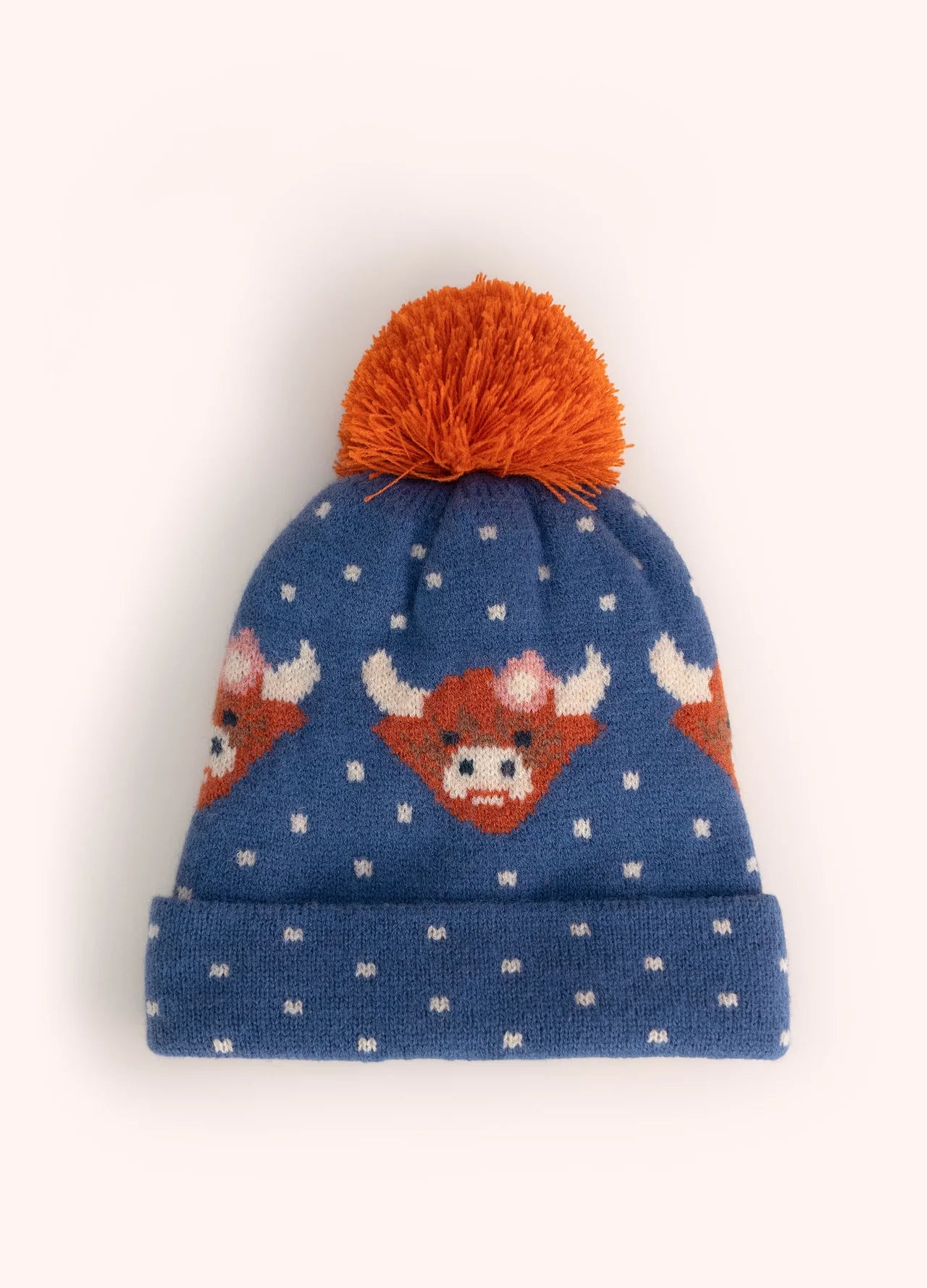 Powder AW26 Kids Highland Cow Hat in Navy