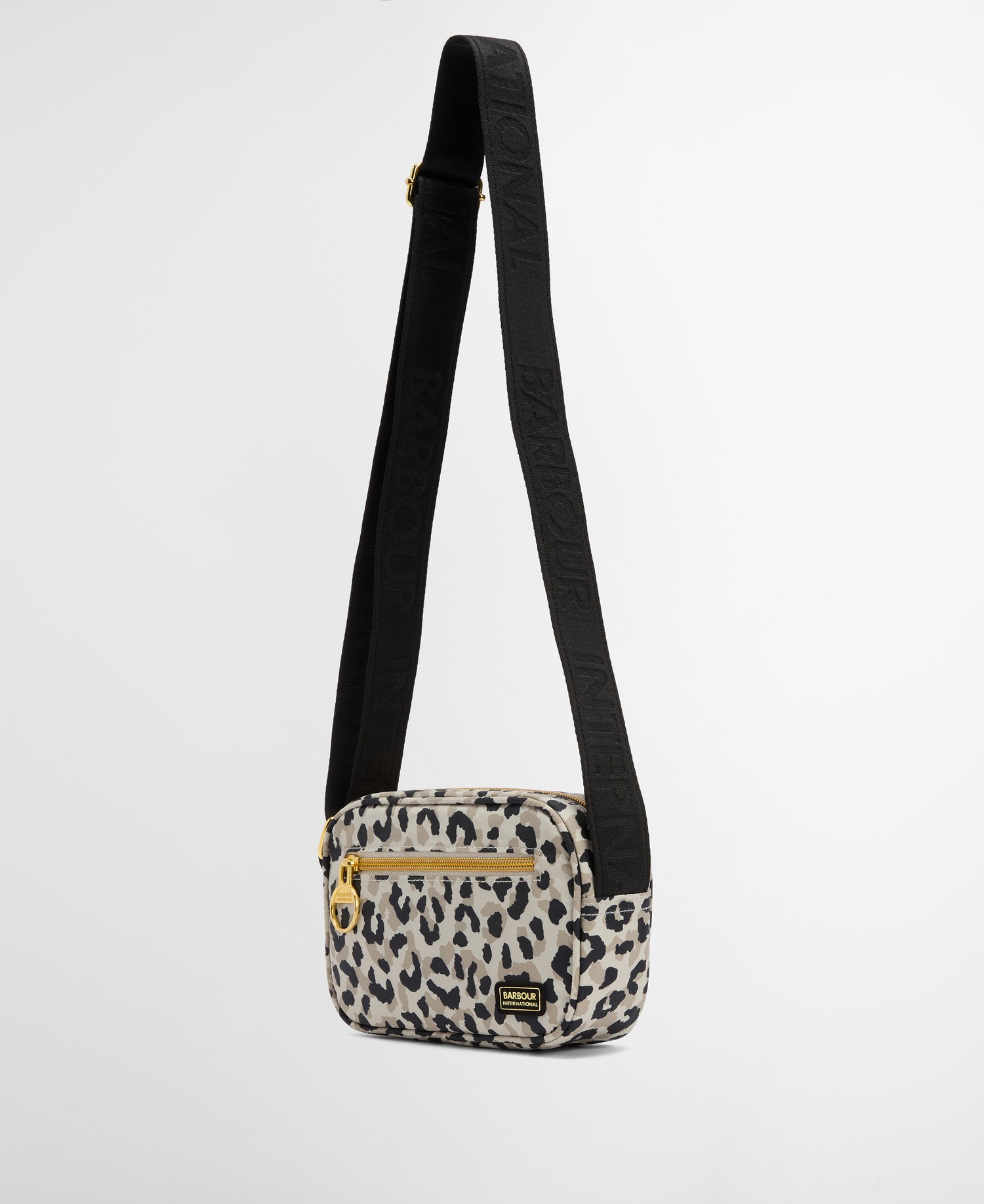 Barbour International Boulevard Micro Crossbody Bag Jasmine Leopard