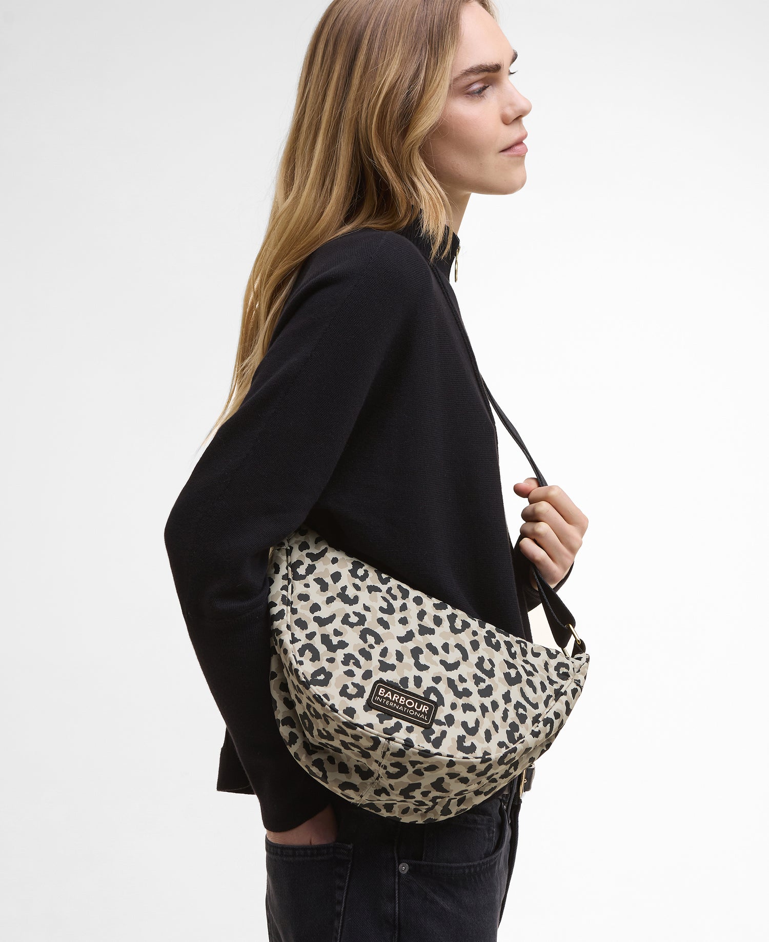 Barbour International Boulevard Sling Bag Jasmine Leopard