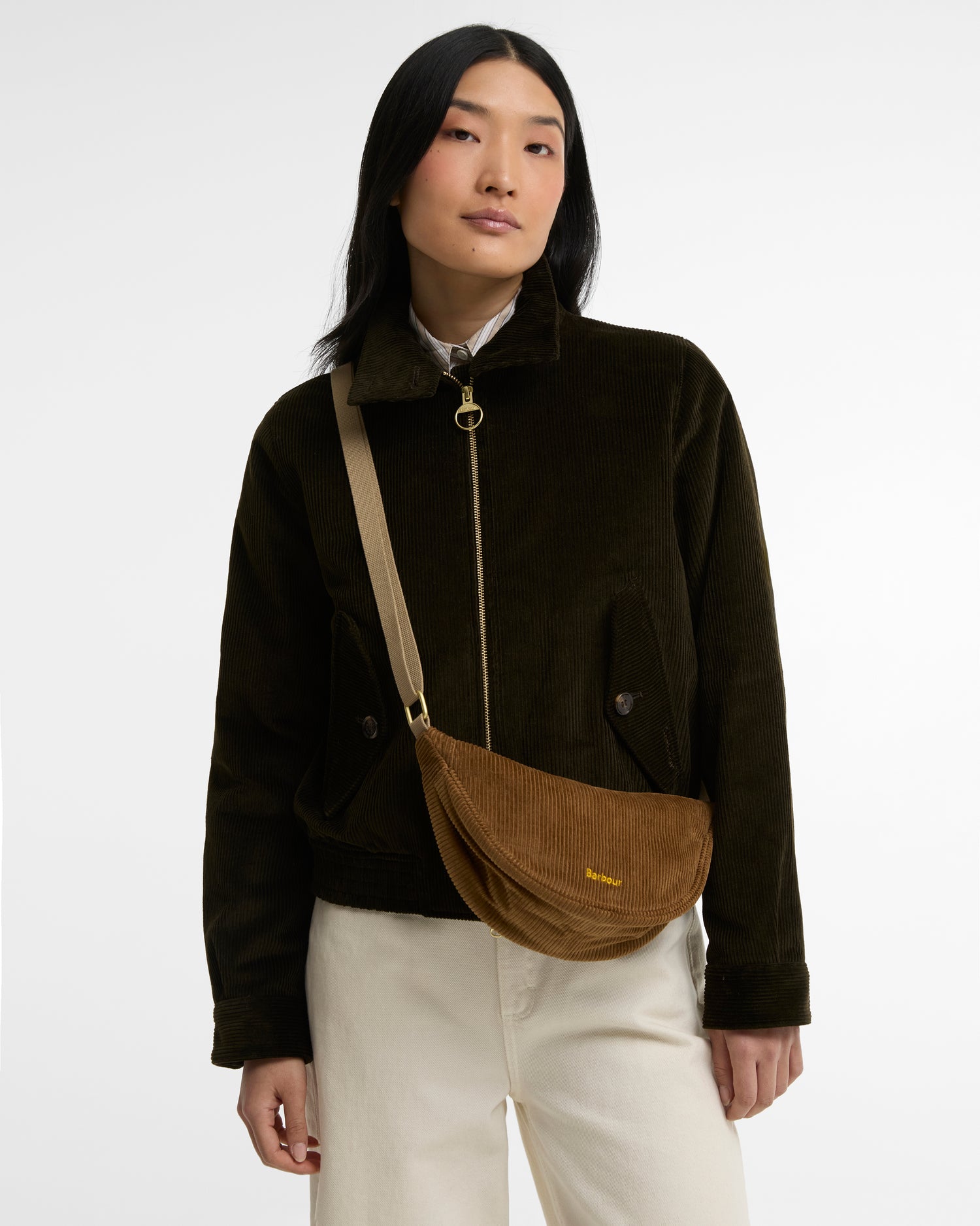 Barbour Mini Mia Cord Sling Bag