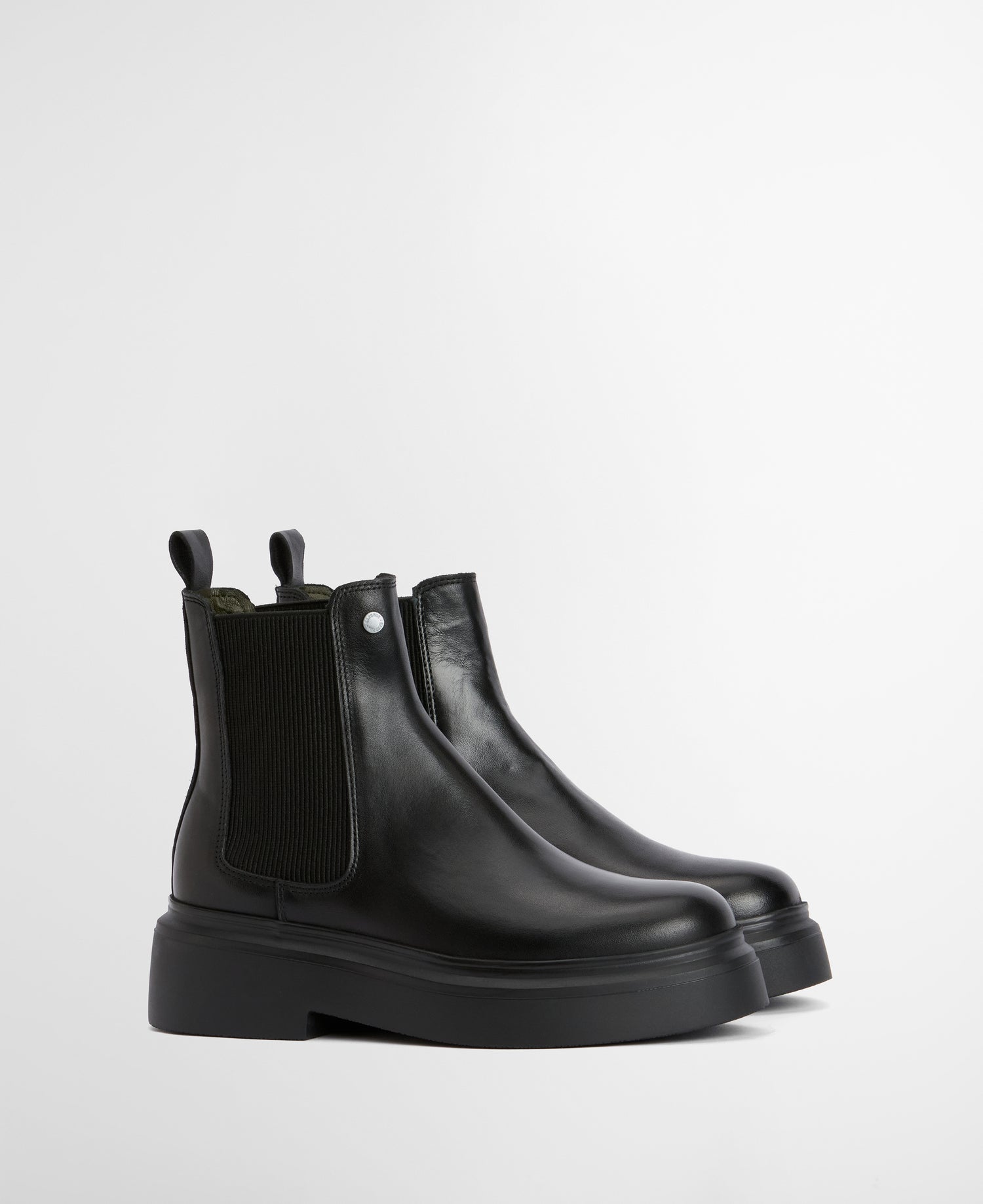 Barbour Celina Leather Chelsea Boot Black