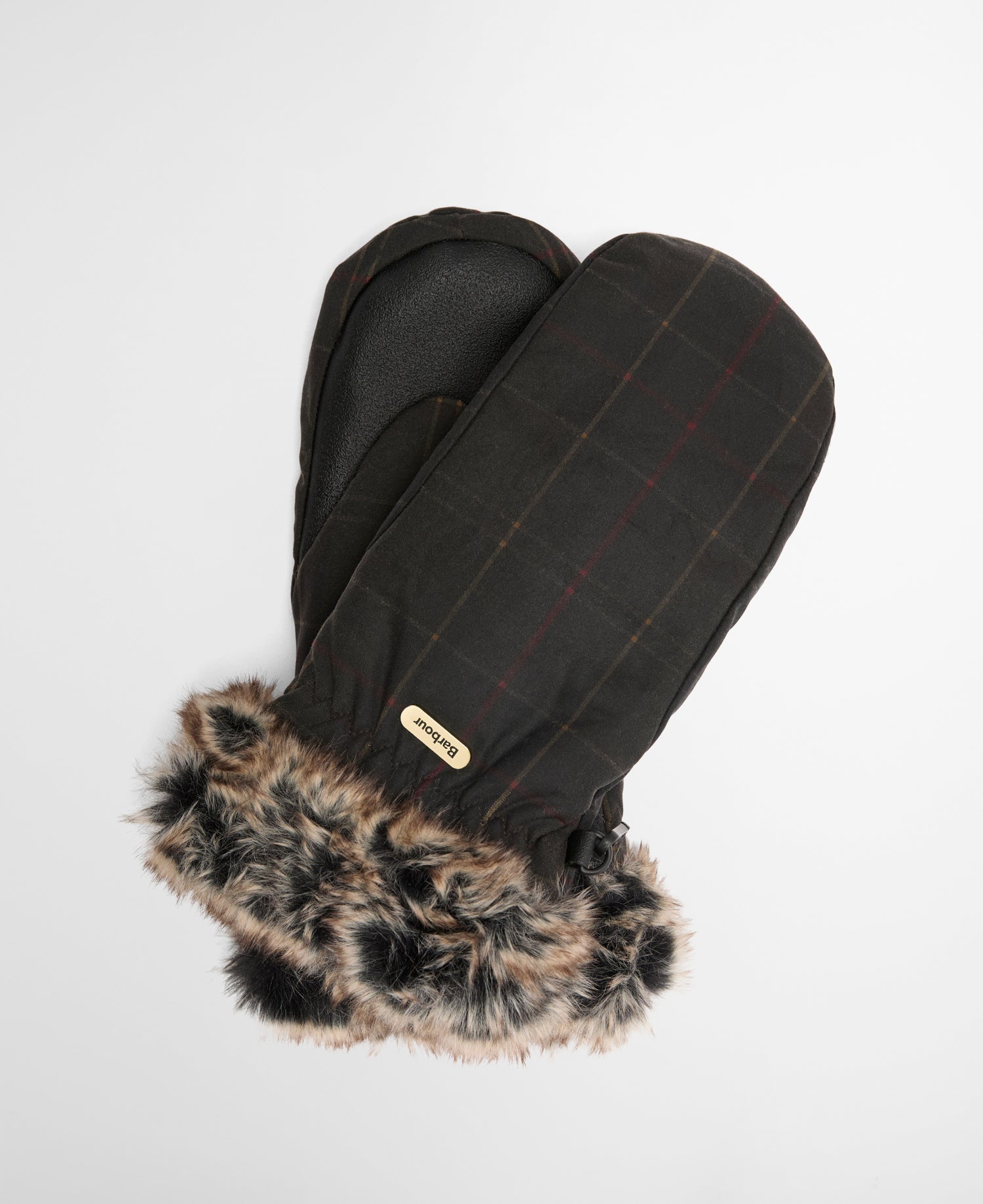 Barbour Tartan Wax Mitts