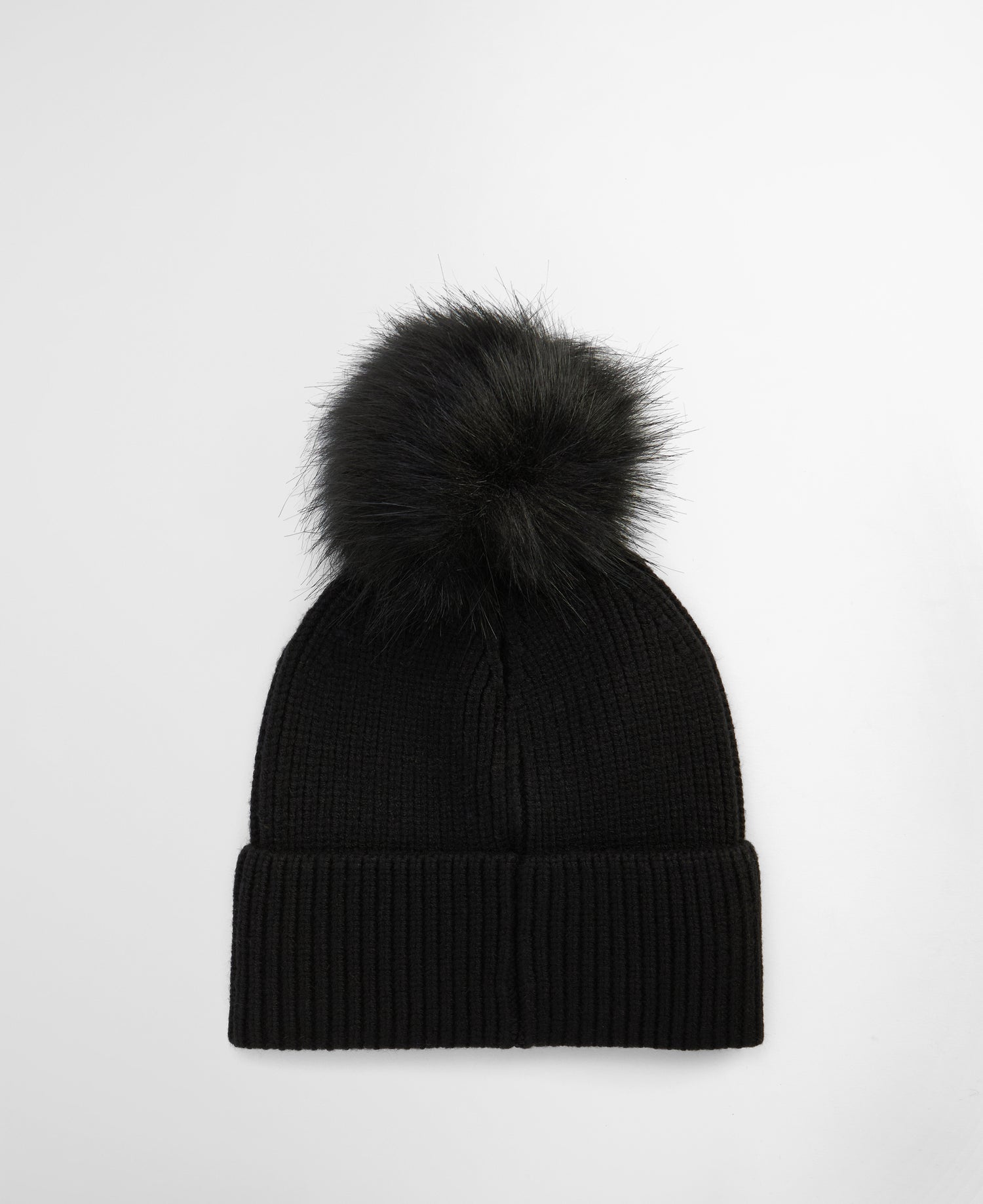 Barbour International Mallory Pom Beanie Hat Black