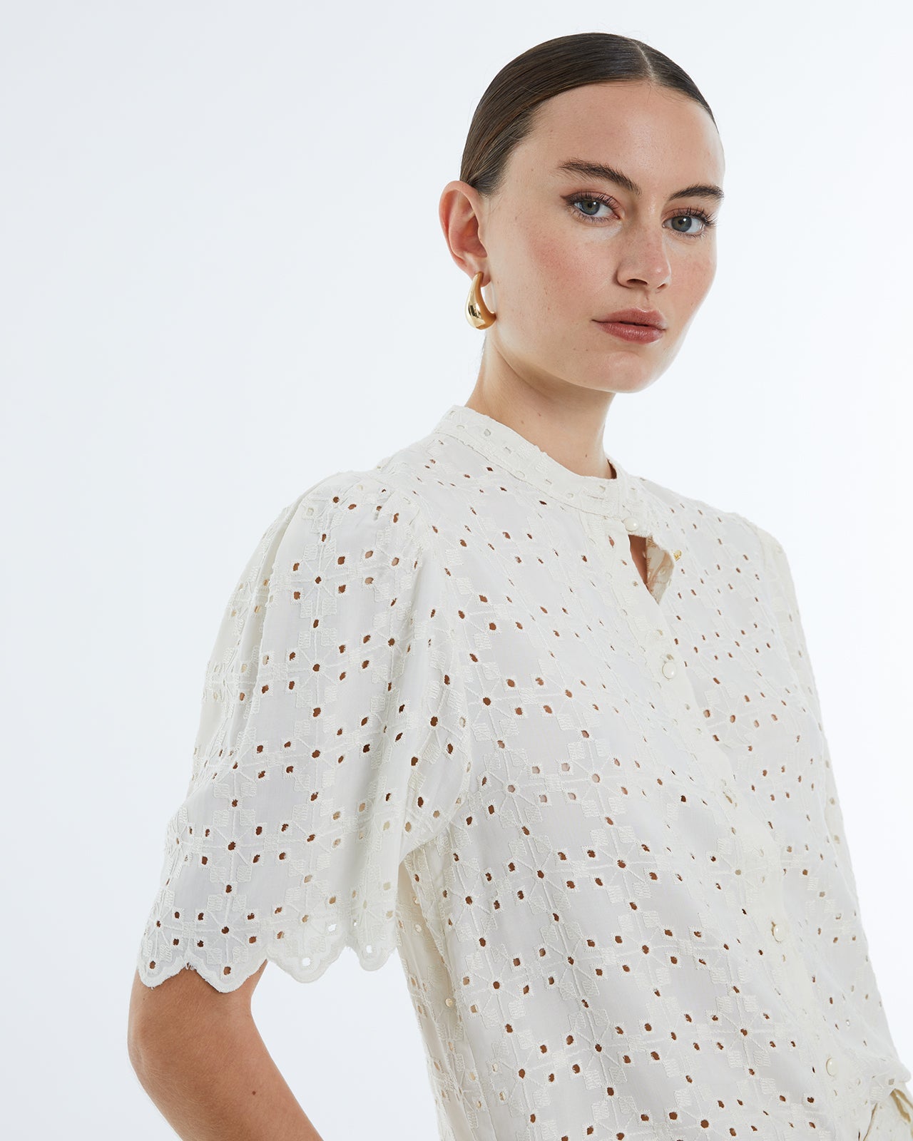 AndamAndam Camisa Buttoned ShirtClothingCrema - Blue Water Clothing