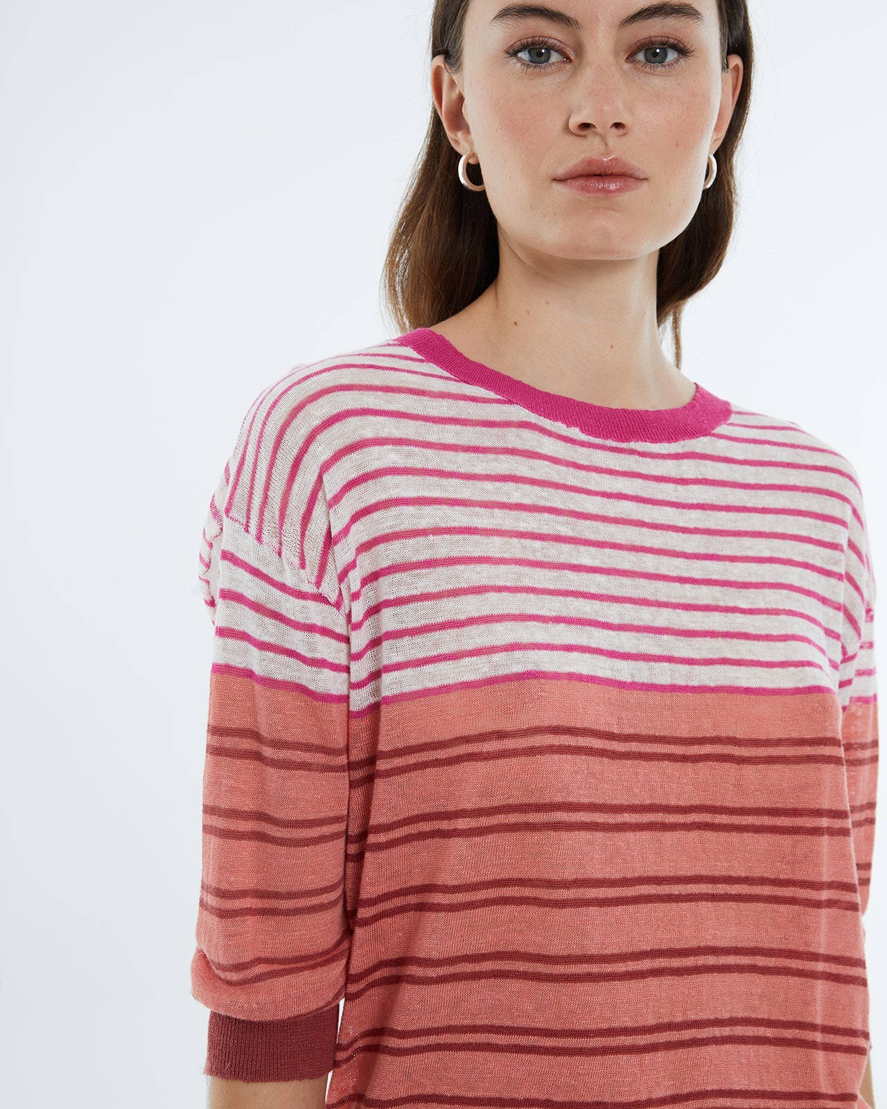 AndamAndam Jersey Tri colour TopClothingRosa - Blue Water Clothing