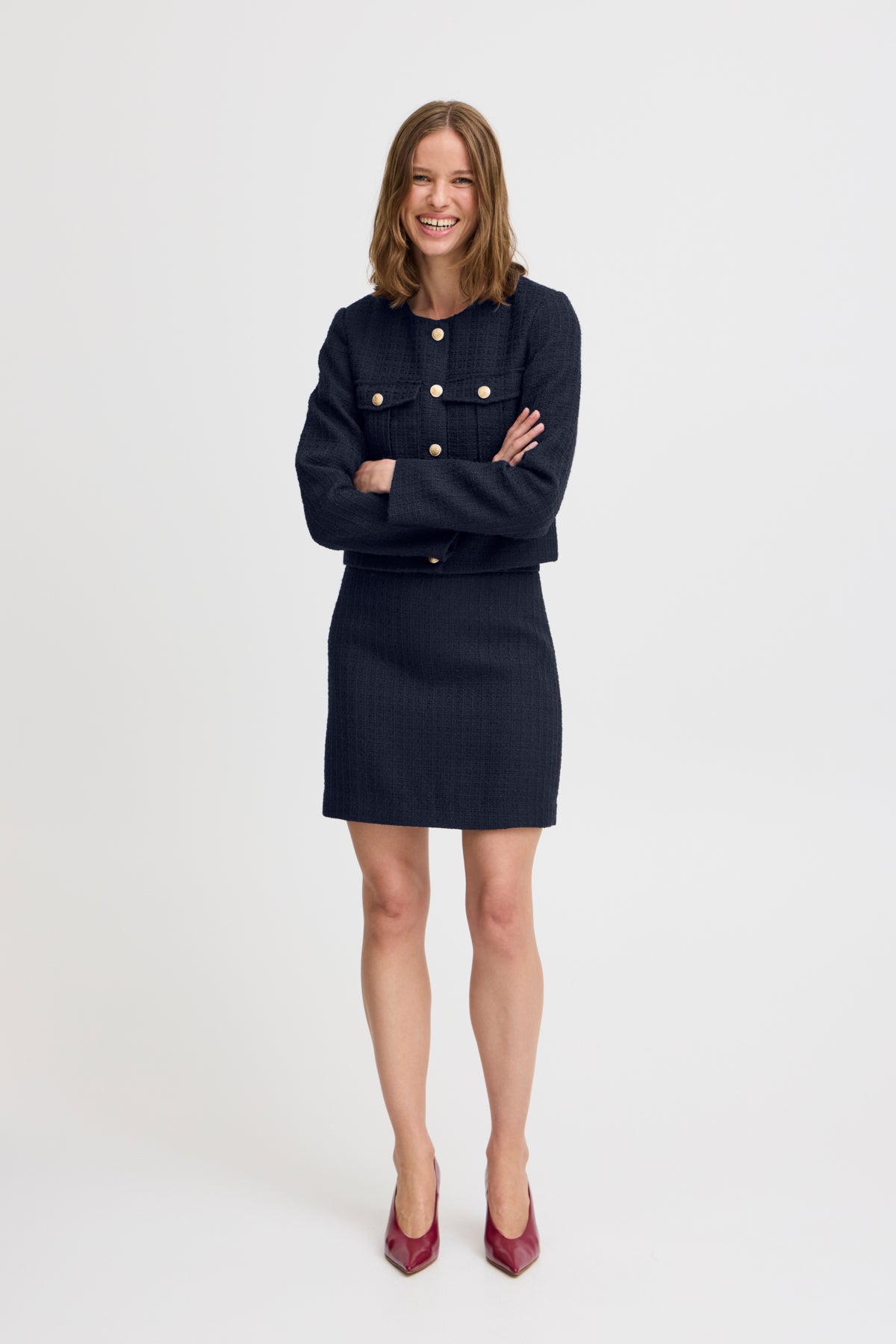 b.youngB Young Epia SkirtClothingNavy Blazer - Blue Water Clothing