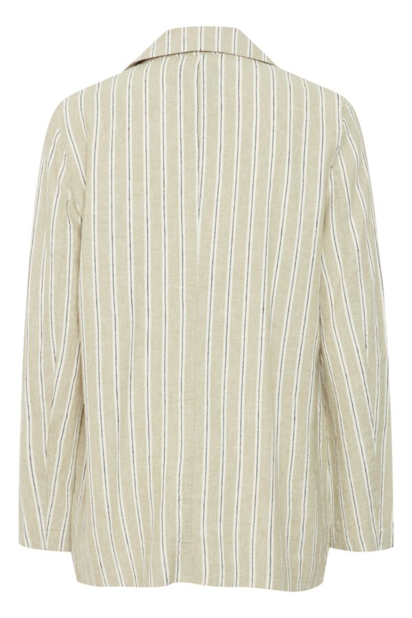 B Young Falakka Linen Blazer - Blue Water Clothing