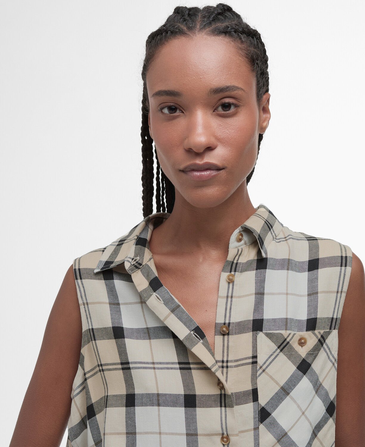 BarbourBarbour Agnes ShirtClothingSafari Tartan - Blue Water Clothing