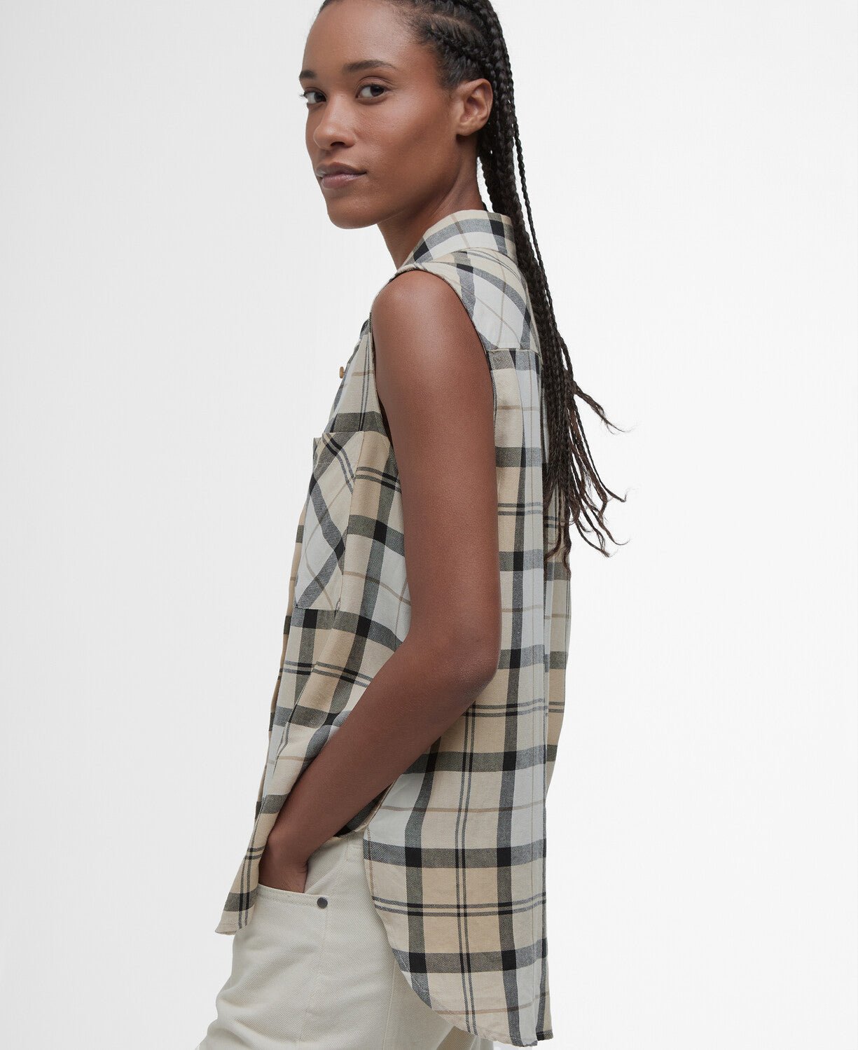 BarbourBarbour Agnes ShirtClothingSafari Tartan - Blue Water Clothing