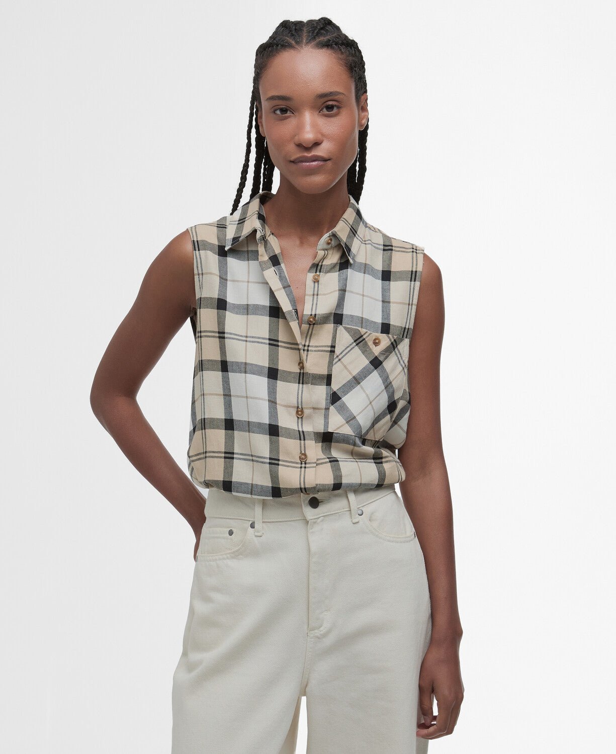 BarbourBarbour Agnes ShirtClothingSafari Tartan - Blue Water Clothing