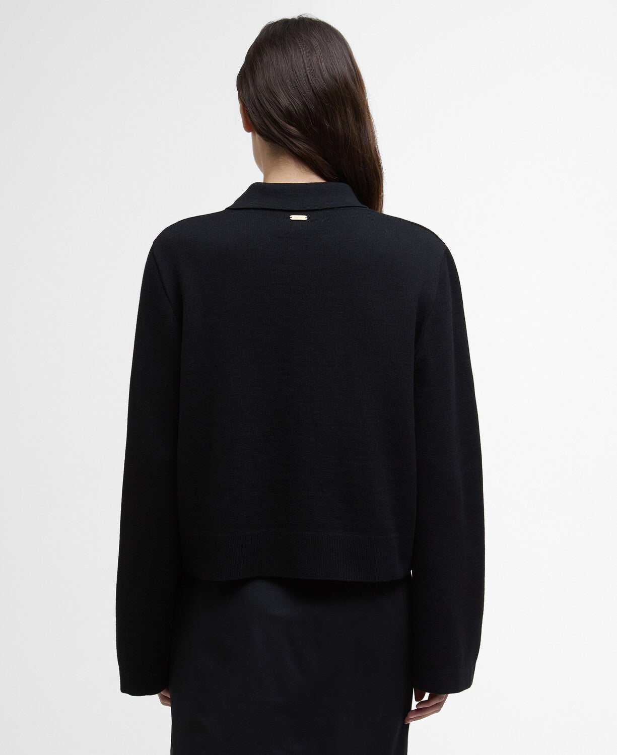 BarbourBarbour - Alma - Knitted - Zip - Through - CardiganClothingBlack/Sand - Blue Water Clothing