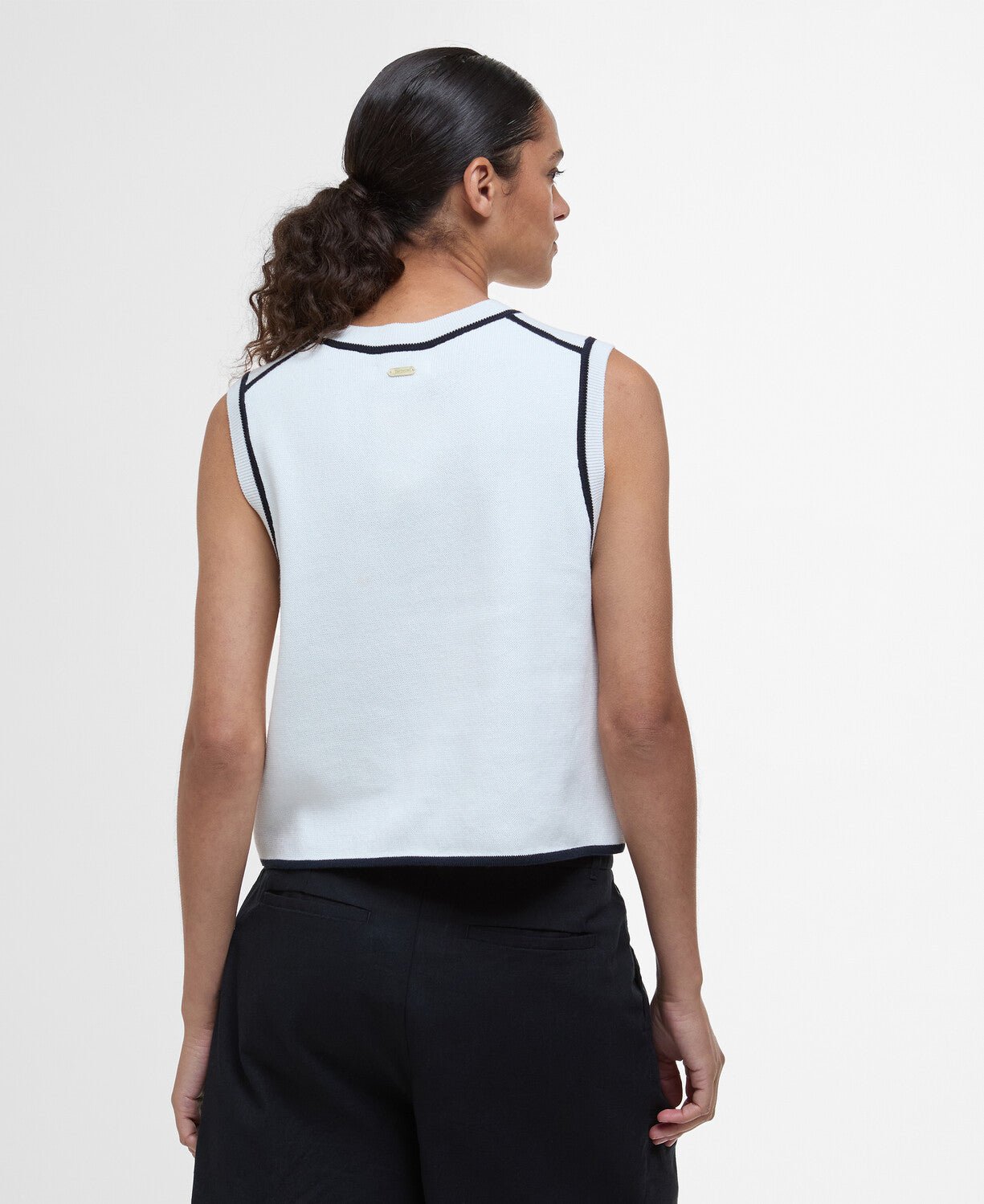 BarbourBarbour Amy Sleeveless Knitted JumperClothingCloud - Blue Water Clothing