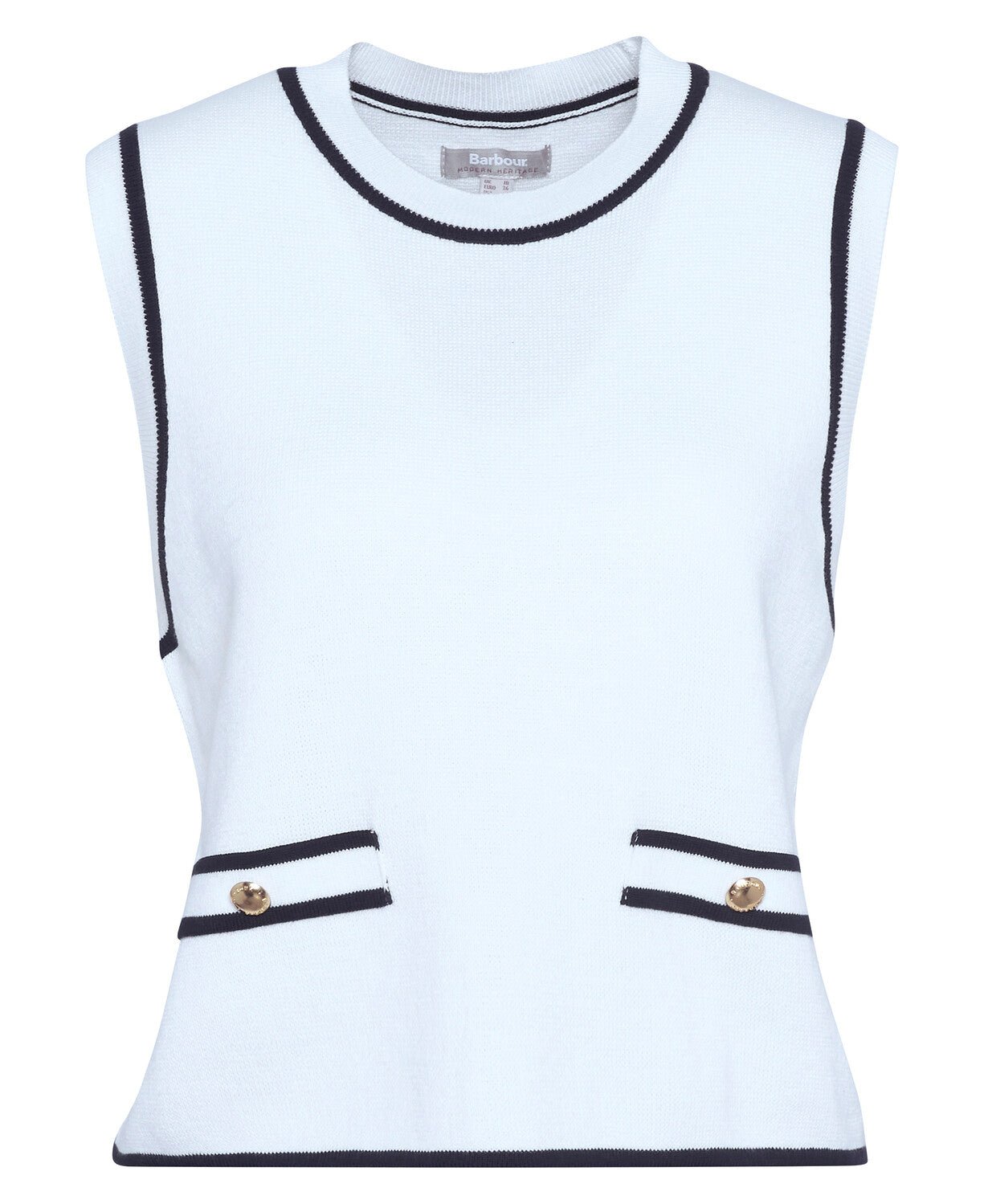 BarbourBarbour Amy Sleeveless Knitted JumperClothingCloud - Blue Water Clothing