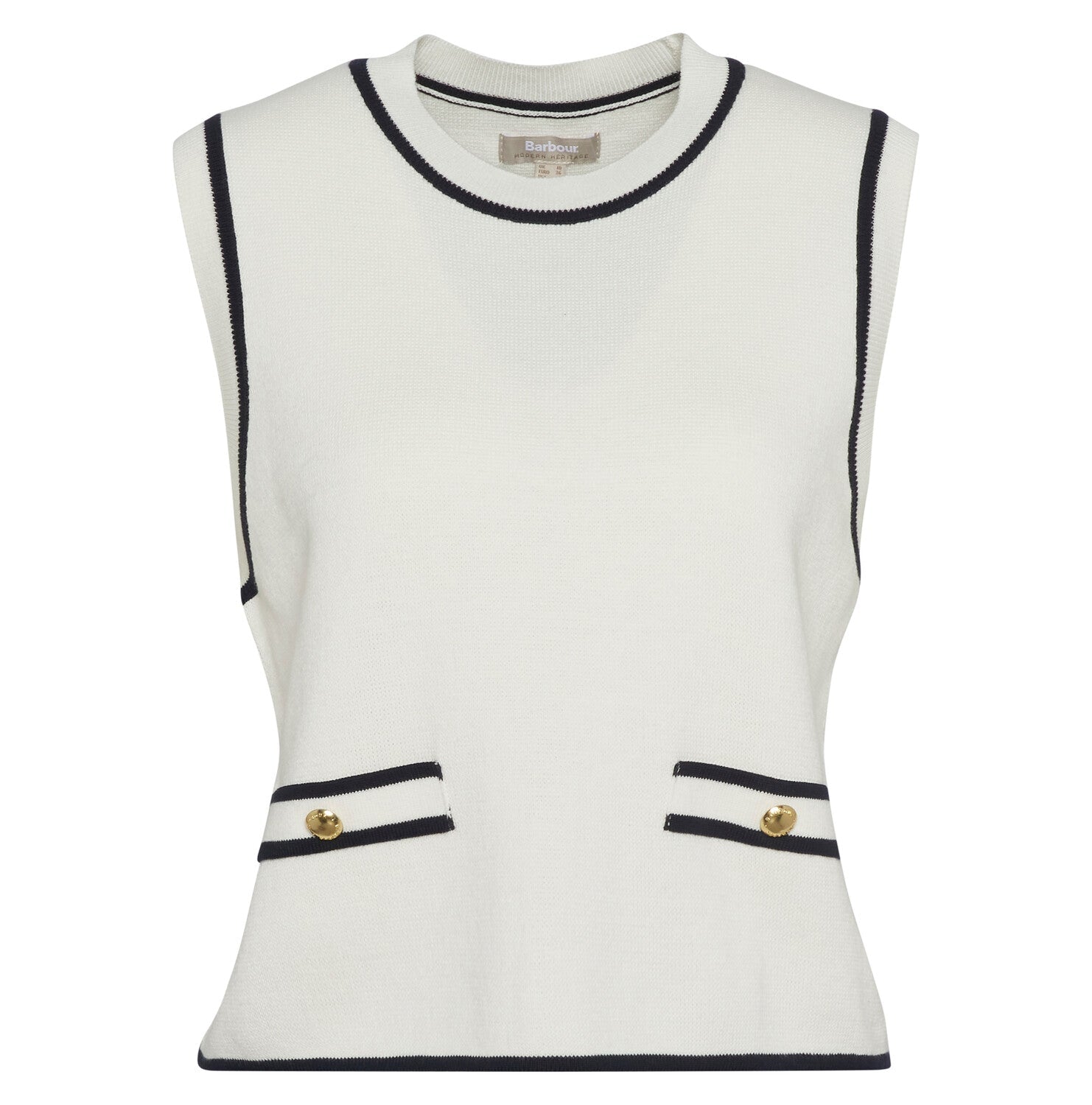 BarbourBarbour Amy Sleeveless Knitted JumperClothingCloud - Blue Water Clothing