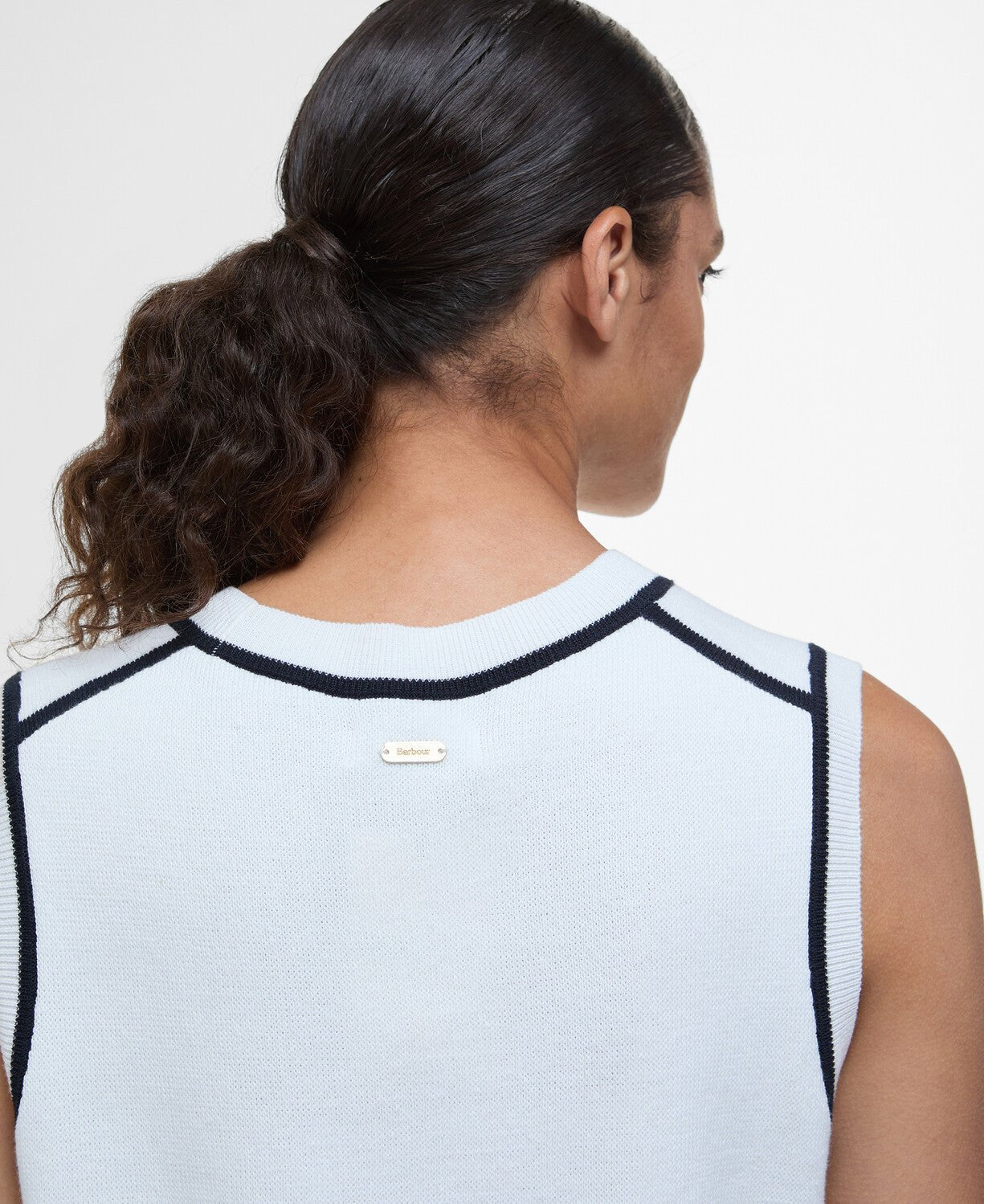 BarbourBarbour Amy Sleeveless Knitted JumperClothingCloud - Blue Water Clothing