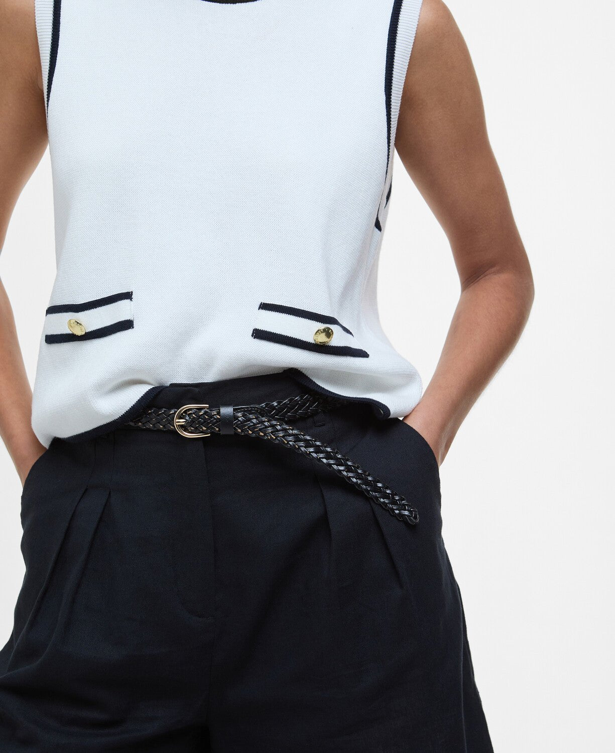 BarbourBarbour Amy Sleeveless Knitted JumperClothingCloud - Blue Water Clothing