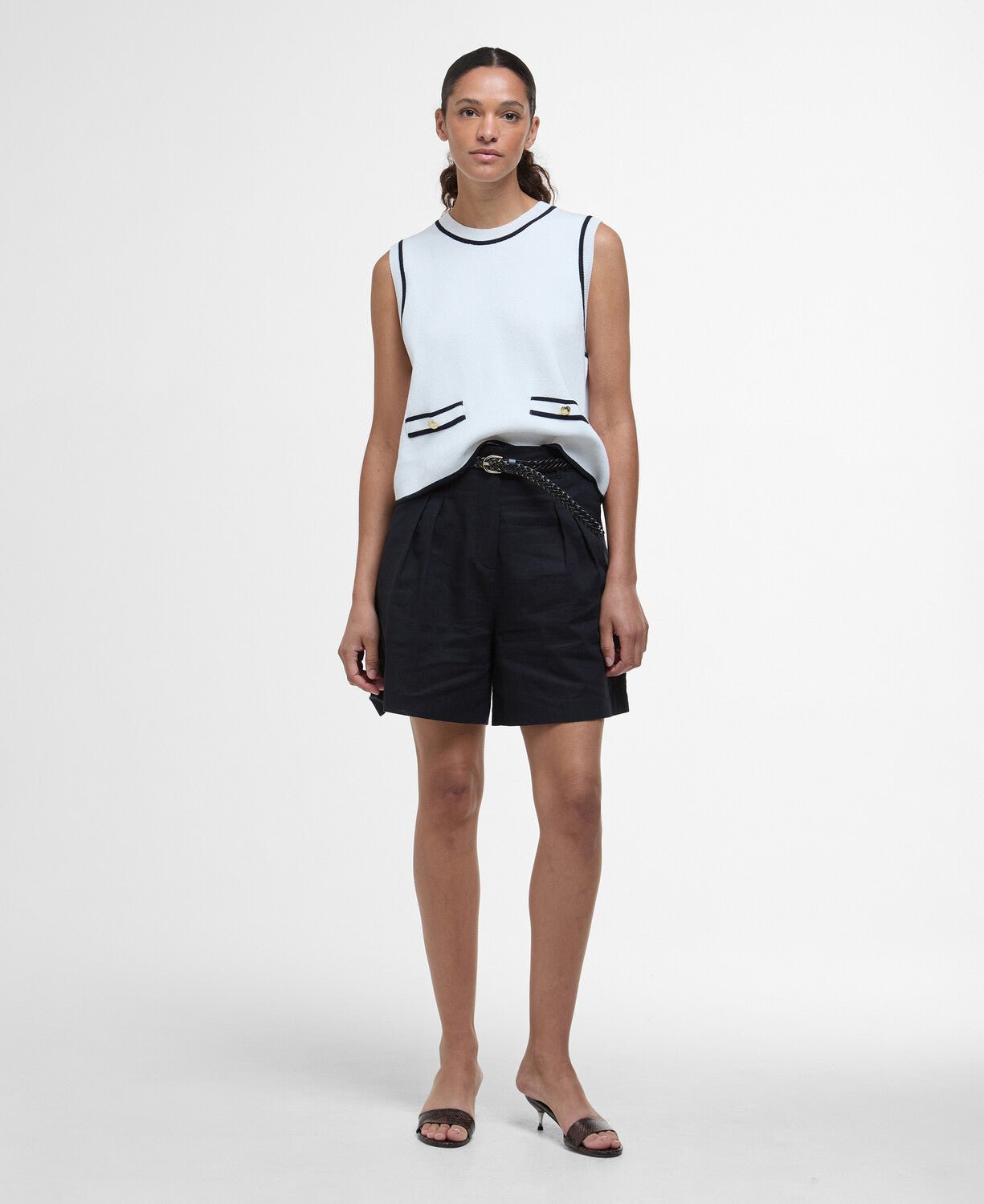 BarbourBarbour Amy Sleeveless Knitted JumperClothingCloud - Blue Water Clothing