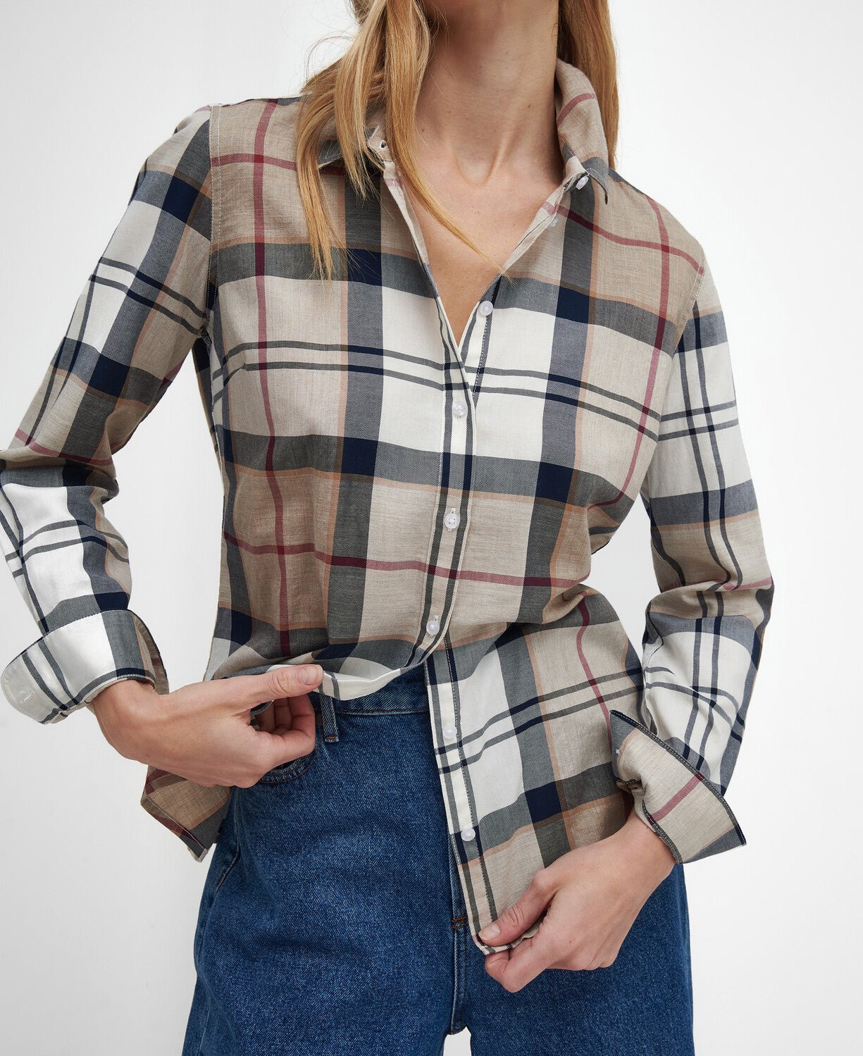 BarbourBarbour Bredon Check ShirtClothingHessian Tartan - Blue Water Clothing