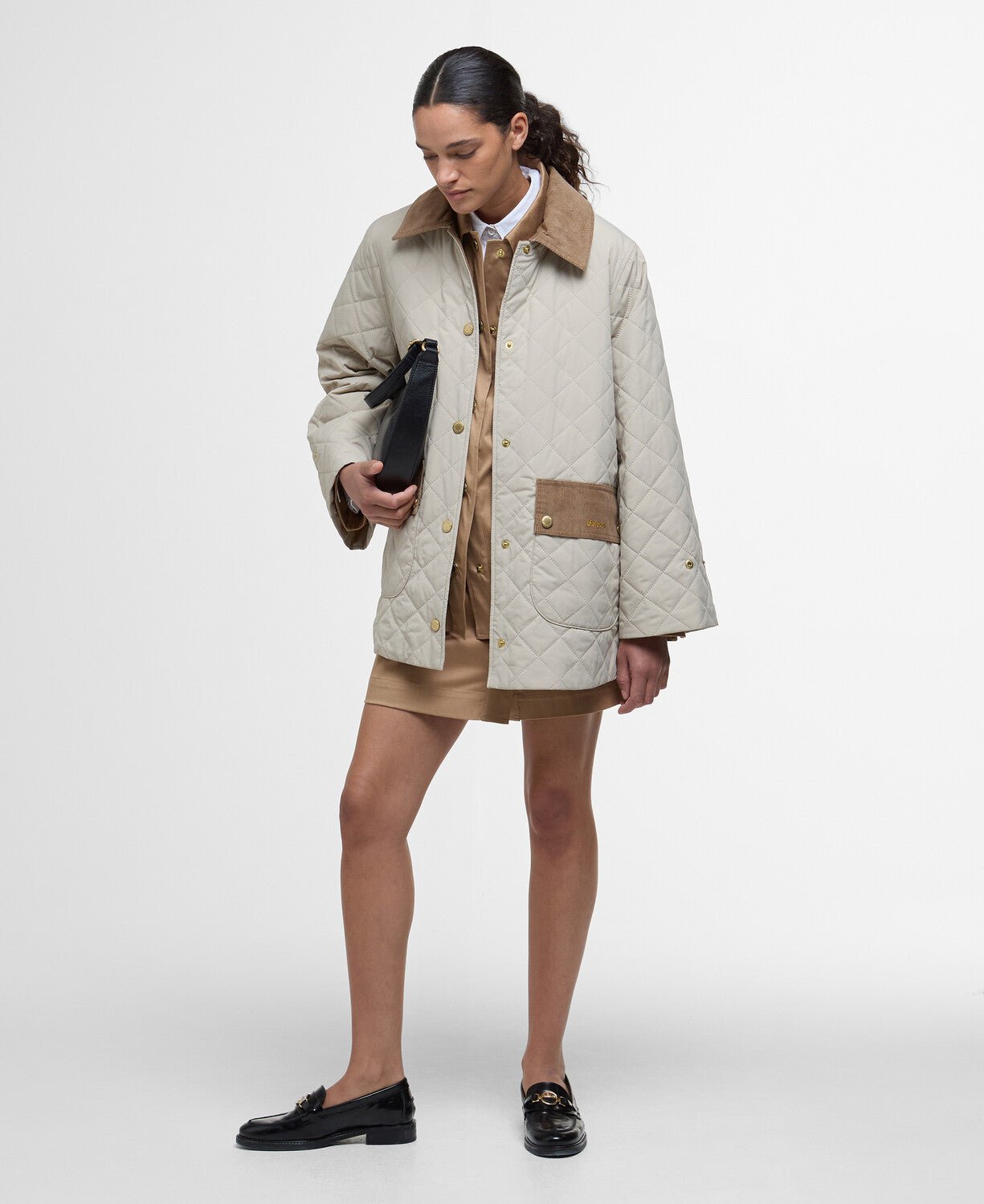 BarbourBarbour Corinne QuiltClothingLight Sand/Ancient - Blue Water Clothing