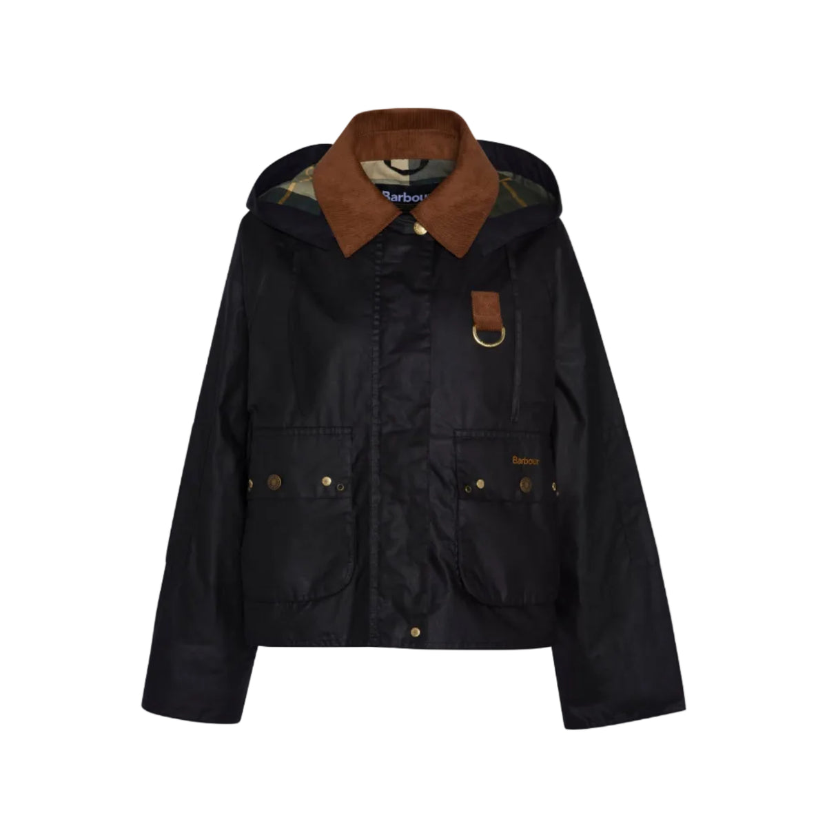 Barbour Erma Wax JacketBlack/Ancient - Blue Water Clothing