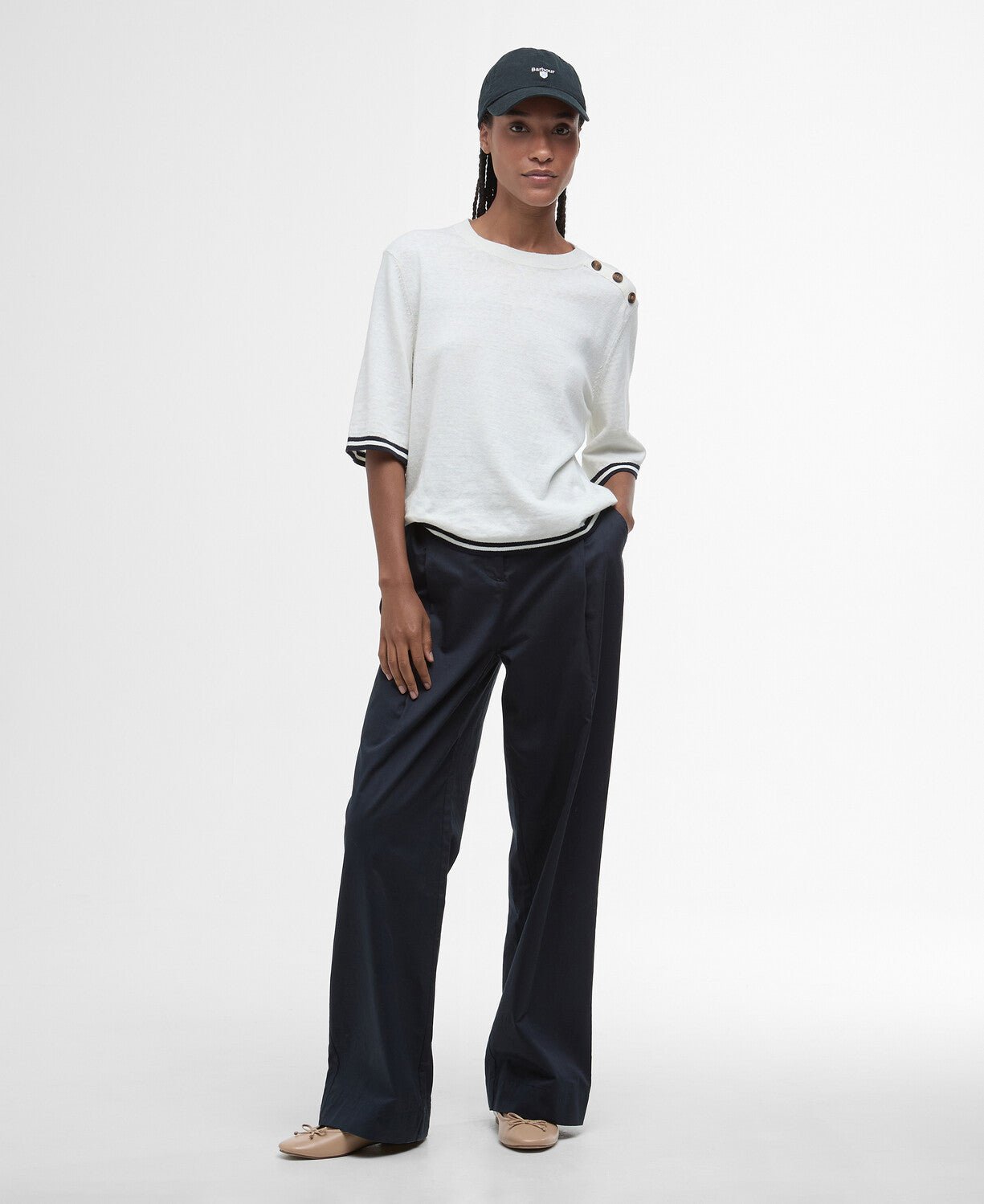 BarbourBarbour Genevieve Knitted JumperClothingCloud - Blue Water Clothing