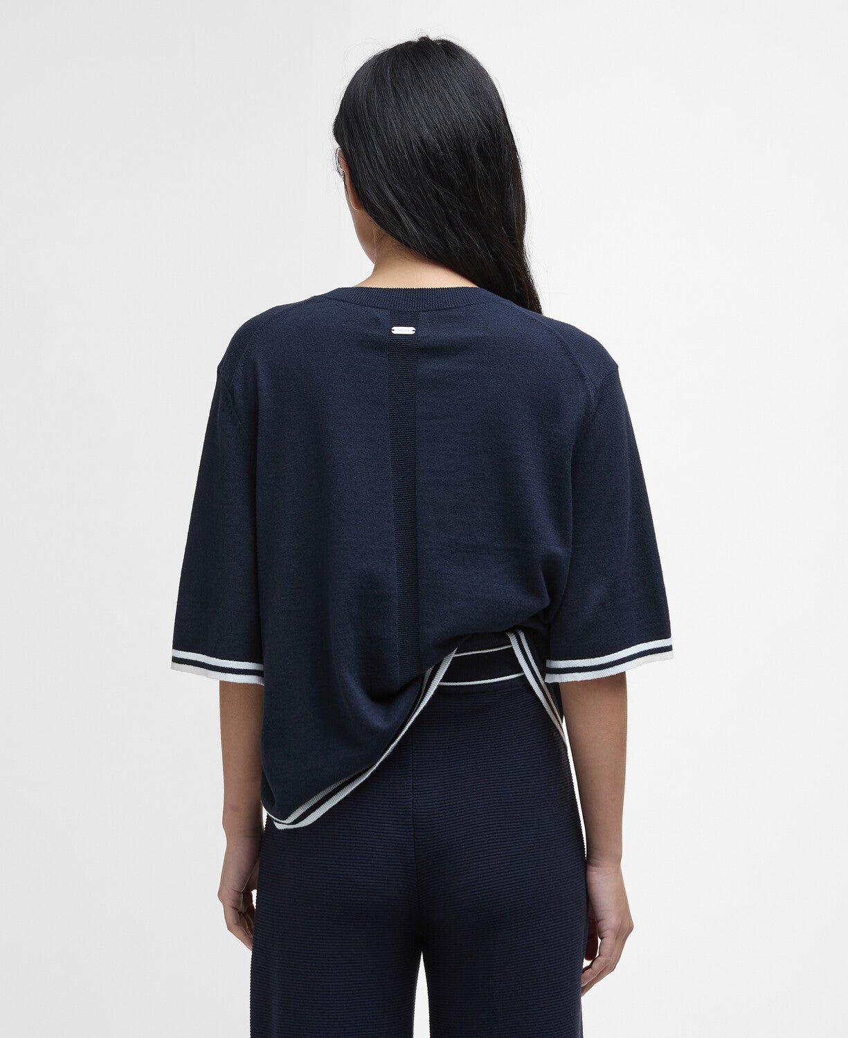 BarbourBarbour Genevieve Knitted JumperClothingDark Navy - Blue Water Clothing