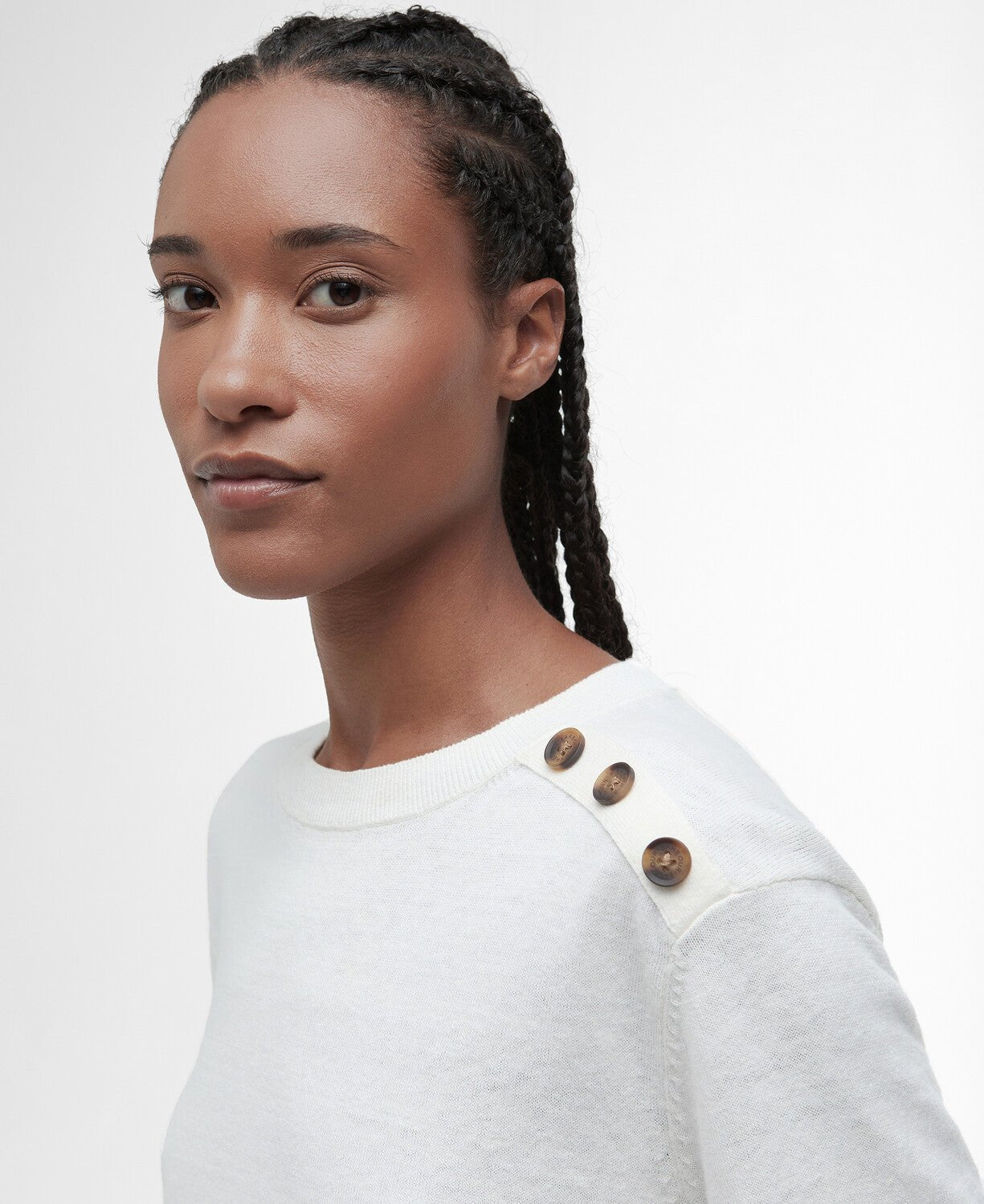 BarbourBarbour Genevieve Knitted JumperClothingCloud - Blue Water Clothing