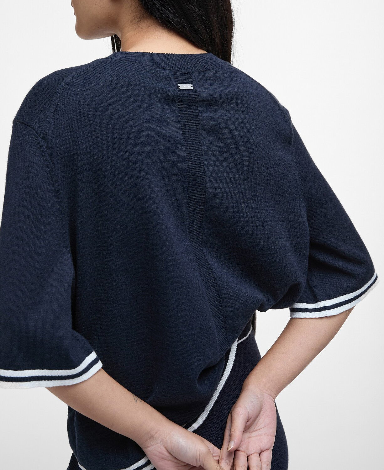 BarbourBarbour Genevieve Knitted JumperClothingDark Navy - Blue Water Clothing