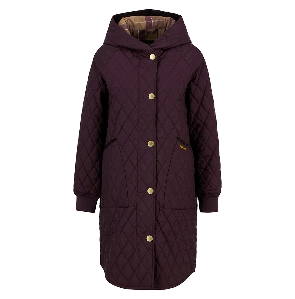 BarbourBarbour Hilary Quilted Jacket Black CherryClothingBlack Cherry - Blue Water Clothing