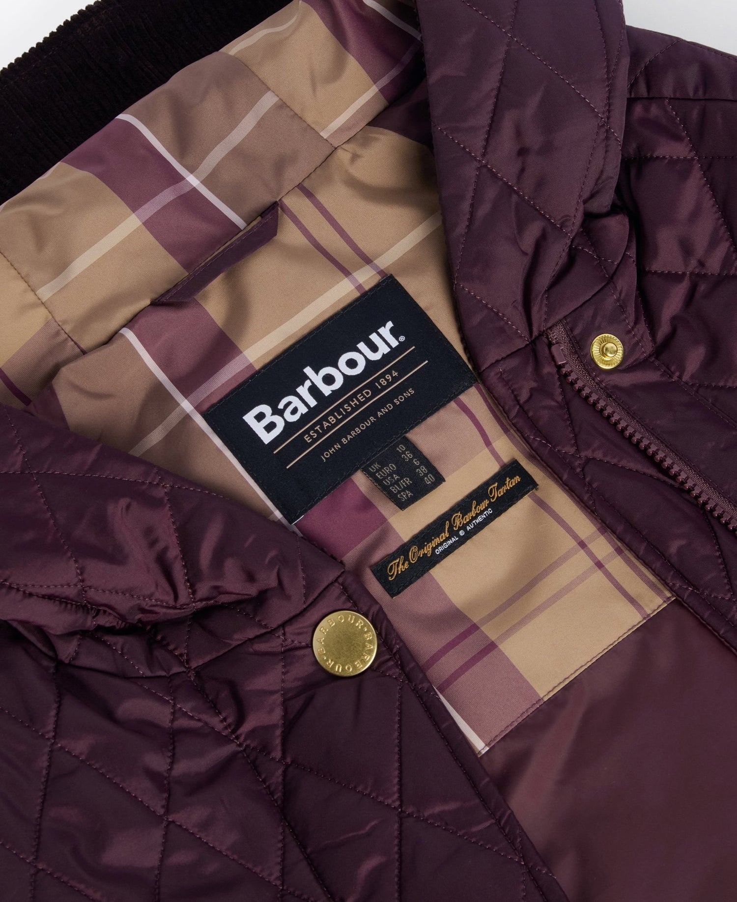 BarbourBarbour Hilary Quilted Jacket Black CherryClothingBlack Cherry - Blue Water Clothing