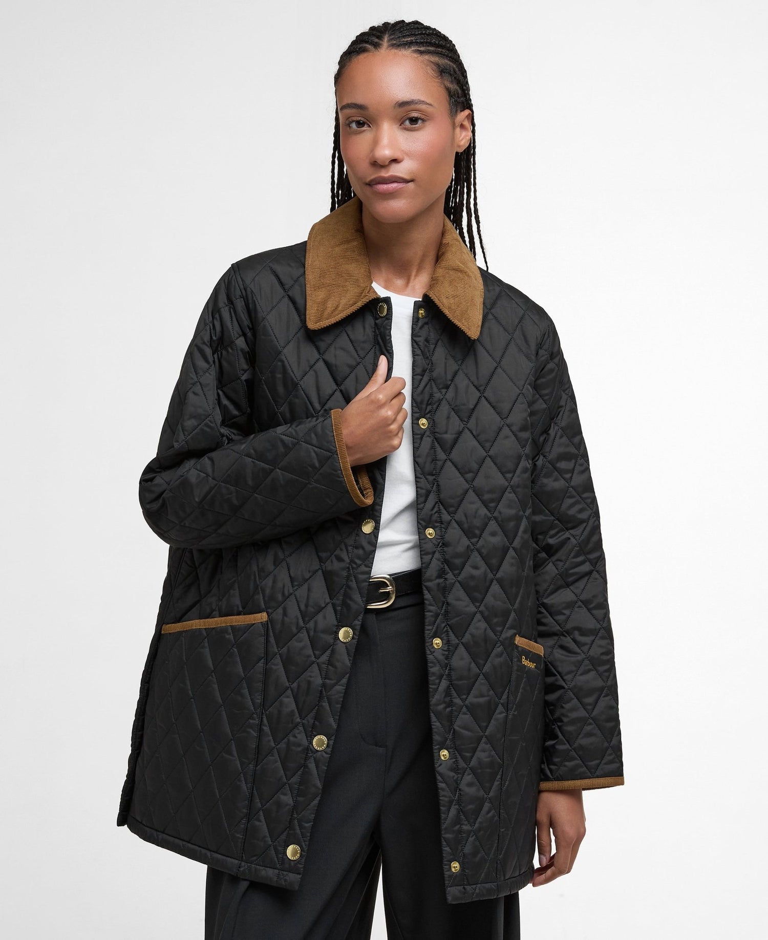 BarbourBarbour Icons Modern Liddesdale Quilted Jacket BlackClothingBlack - Blue Water Clothing
