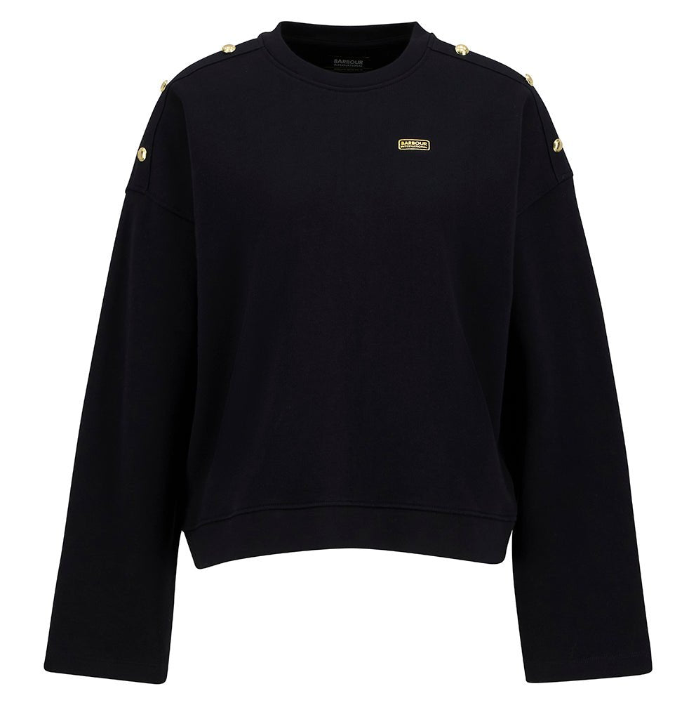 BarbourBarbour International Juliana Sweatshirt BlackClothingBlack - Blue Water Clothing