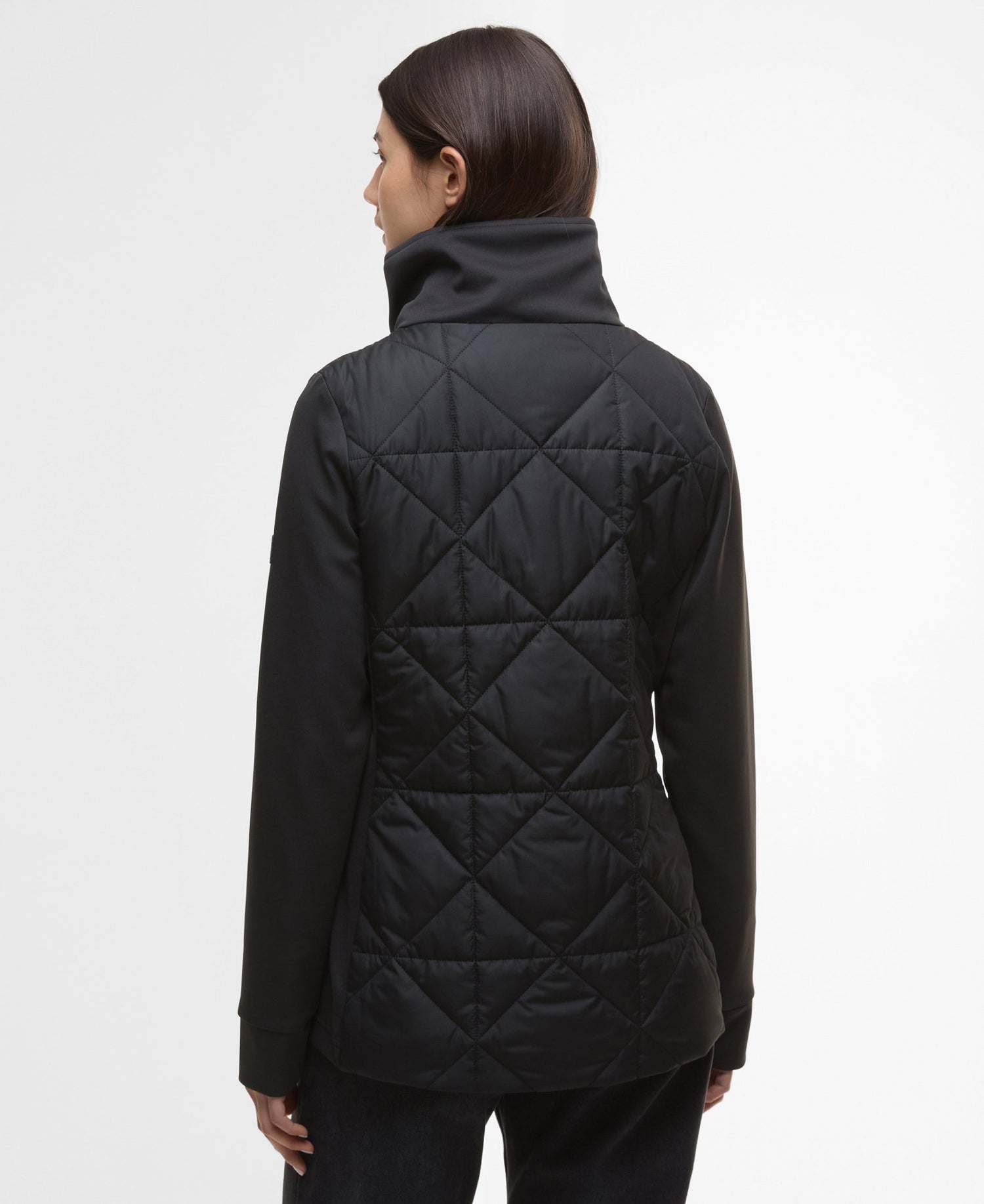BarbourBarbour International Kya Quilted Sweat BlackClothingBlack - Blue Water Clothing