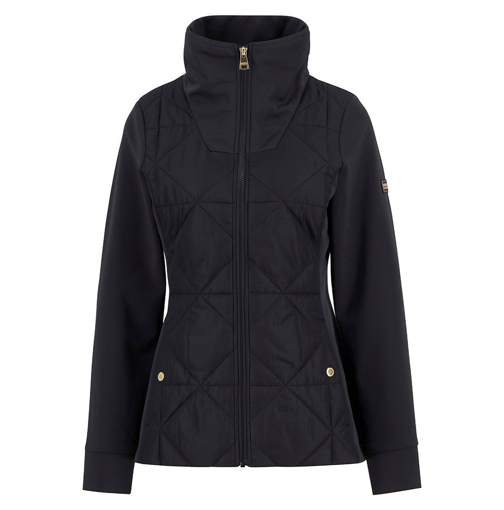 BarbourBarbour International Kya Quilted Sweat BlackClothingBlack - Blue Water Clothing