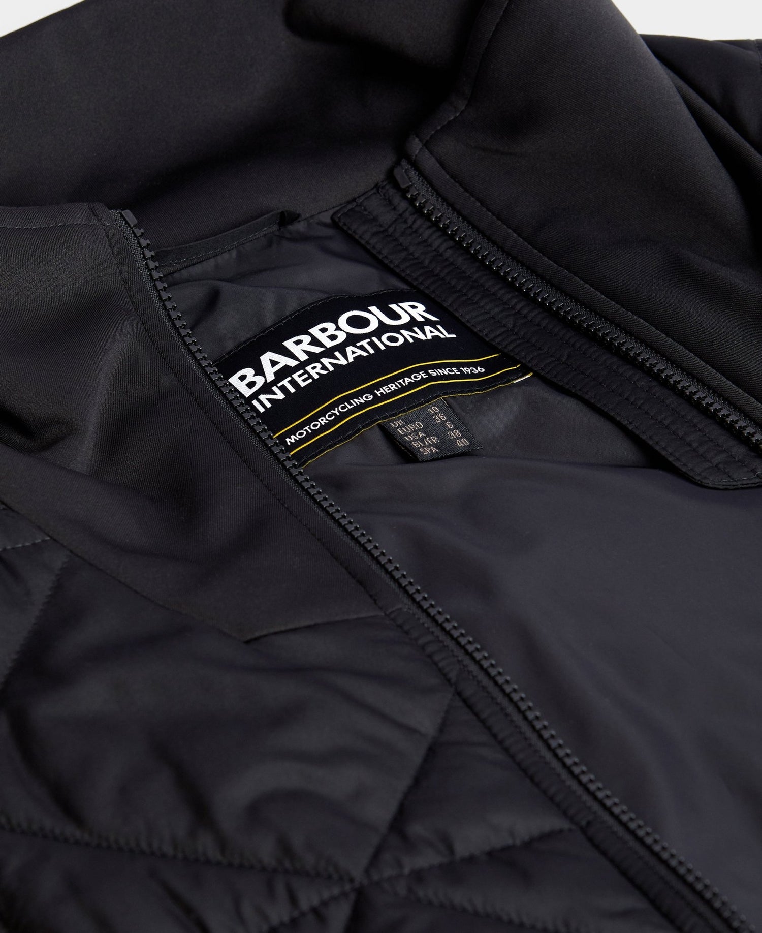 BarbourBarbour International Kya Quilted Sweat BlackClothingBlack - Blue Water Clothing